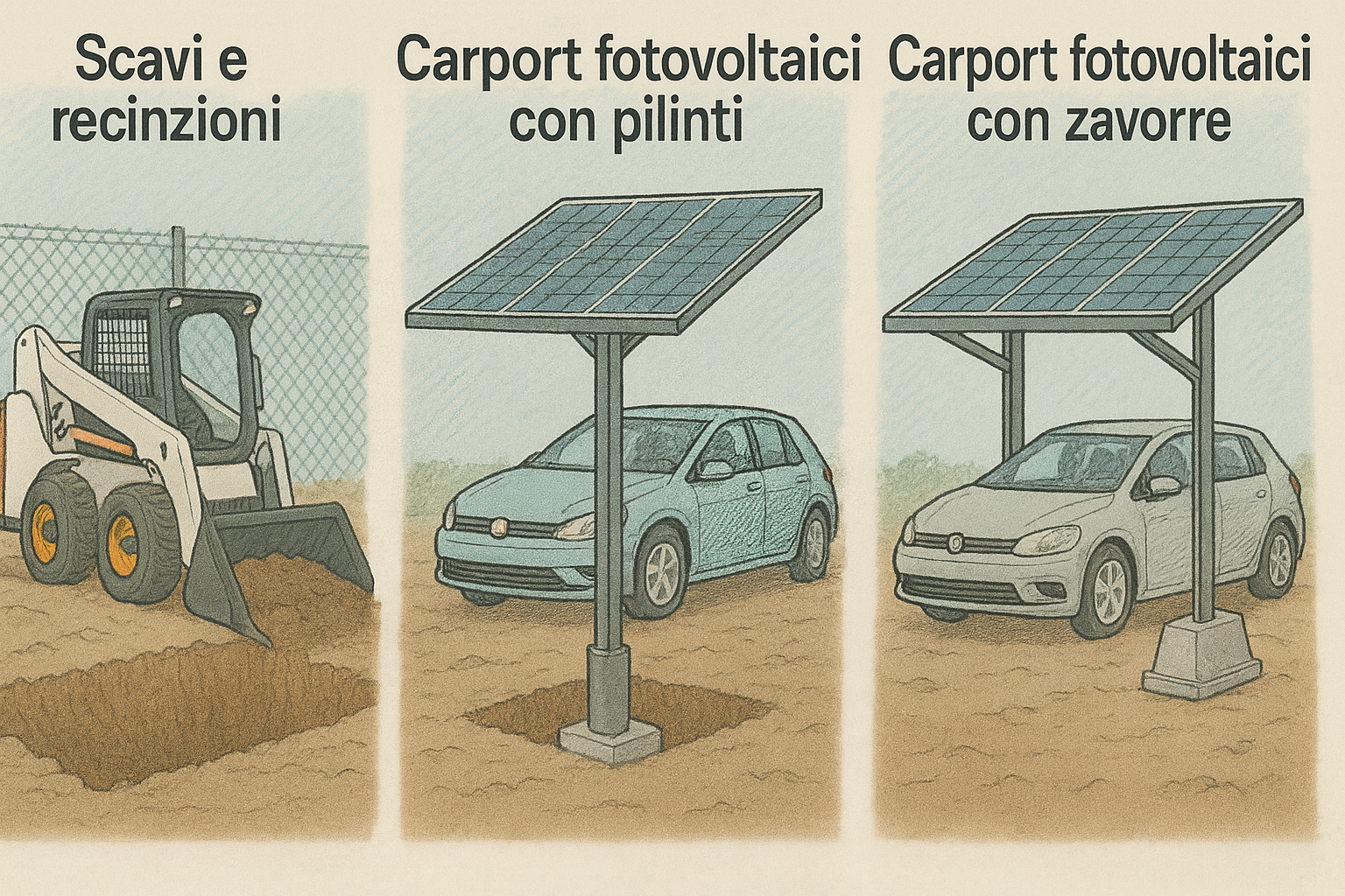 Carport fotovoltaici