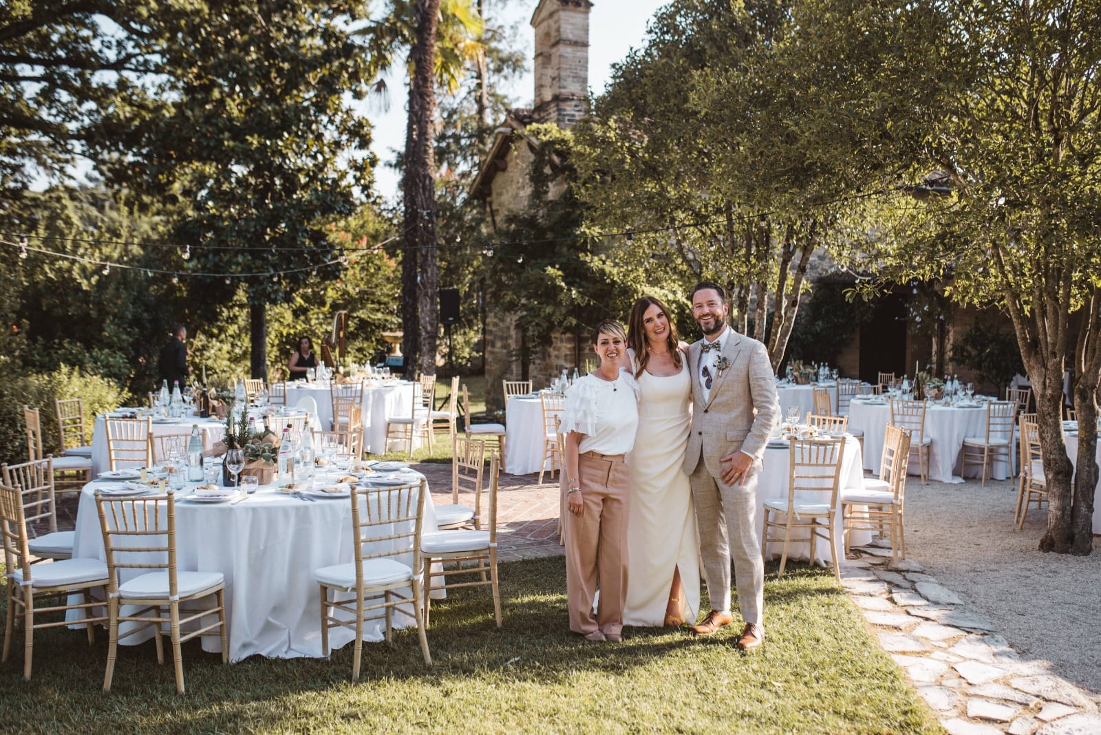 Monica wedding planner on a celebration curated by Francesco Margaretini