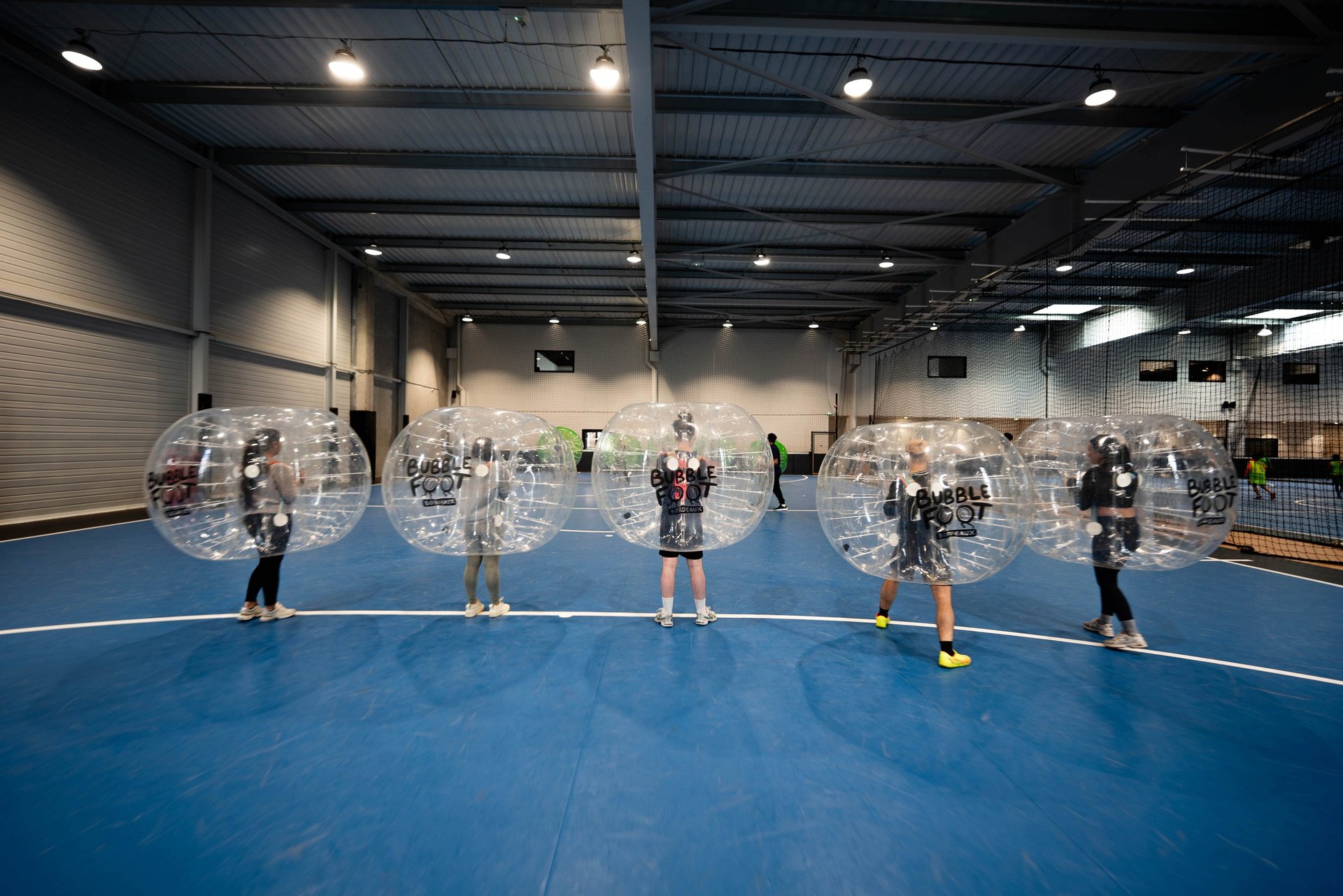 Évènement d'entreprise avec bubble foot bordeaux