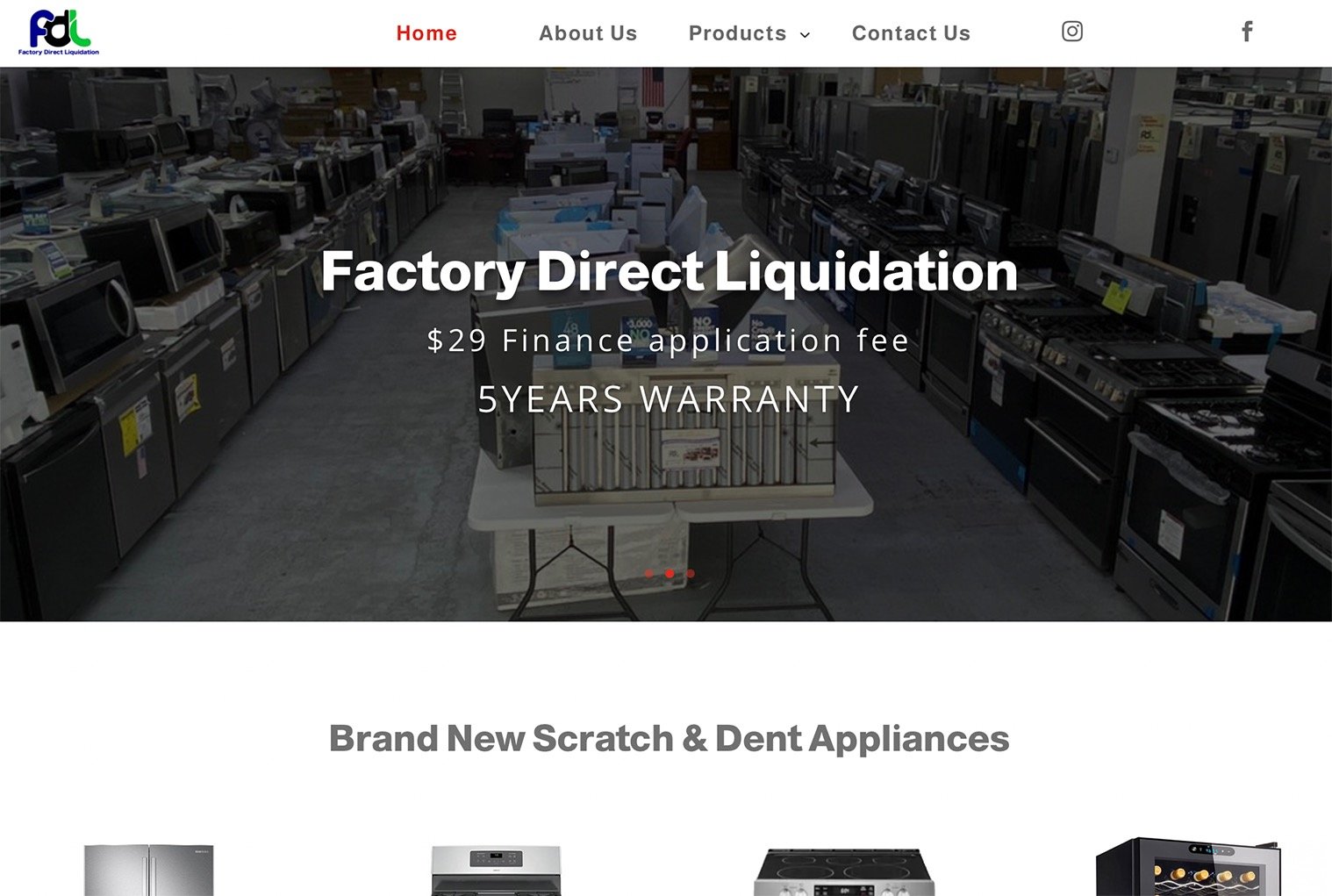Factory direct liquidation website