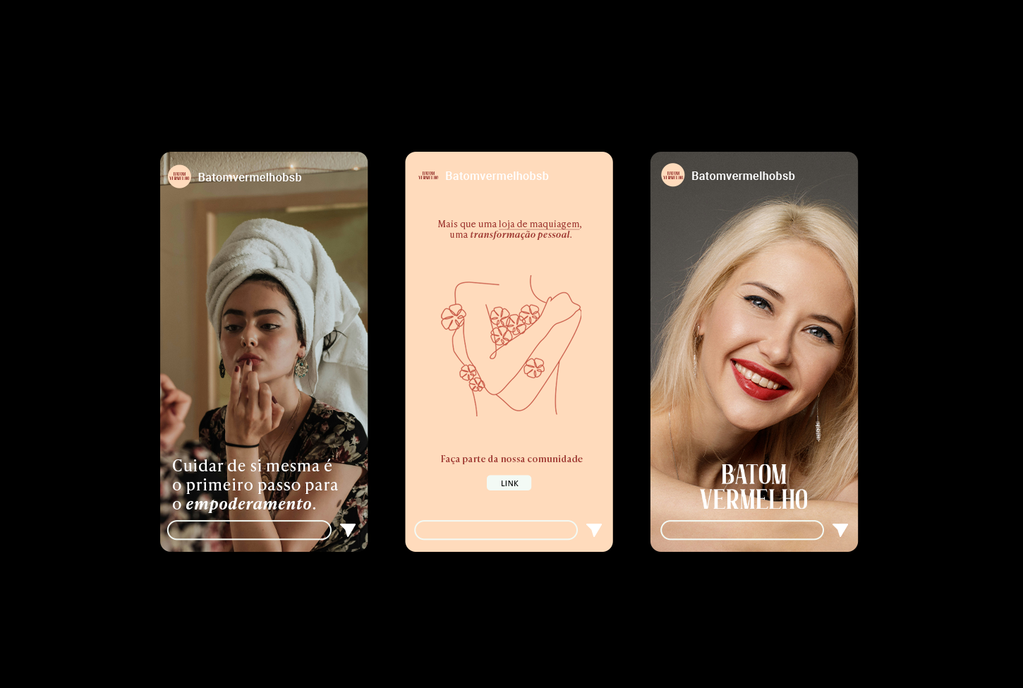 batom vermelho @nemachadodesign identidade visual marca branding maquiagem cartão de visita social m