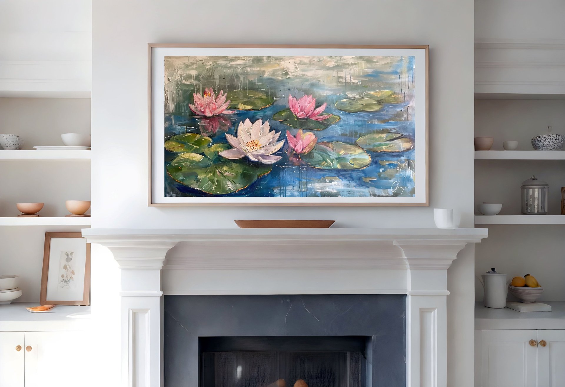 Frame-TV-Water-Lilies-Painting-Digital-Art