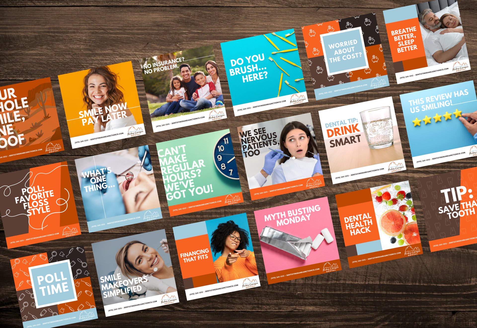 Ruby Canyon Dental social media posts