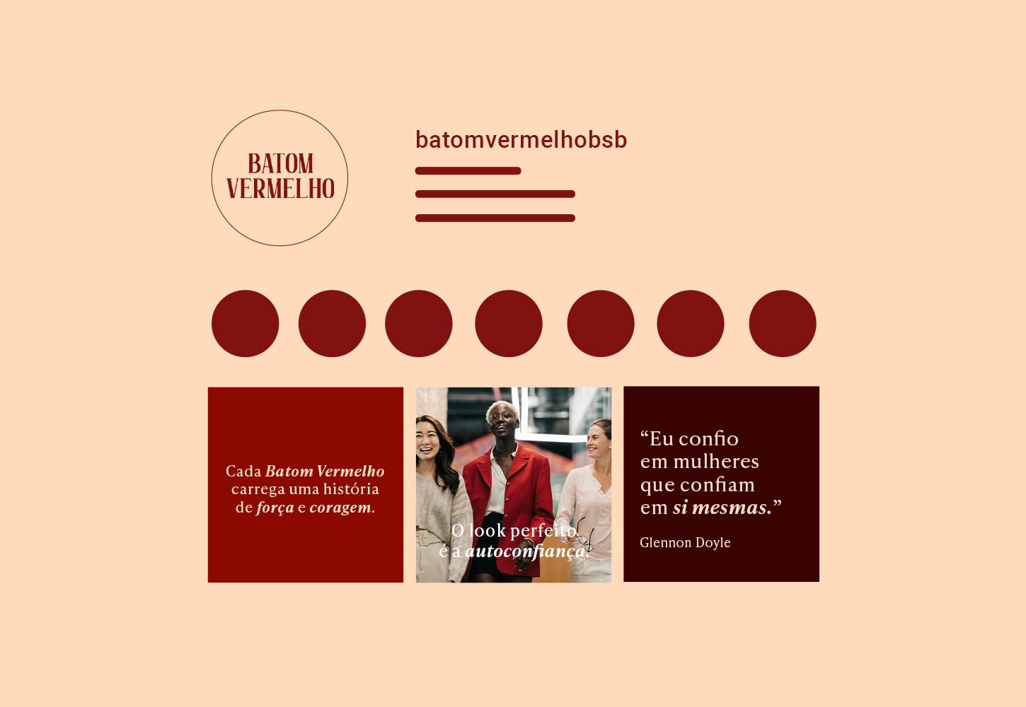 batom vermelho @nemachadodesign identidade visual marca branding maquiagem cartão de visita social m