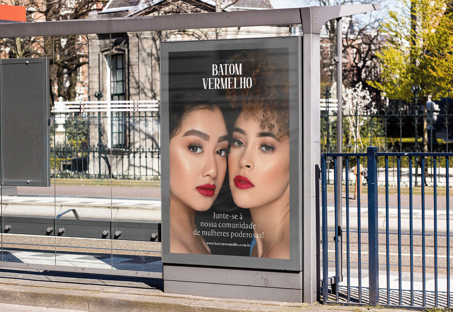 batom vermelho @nemachadodesign identidade visual marca branding maquiagem cartão de visita social m