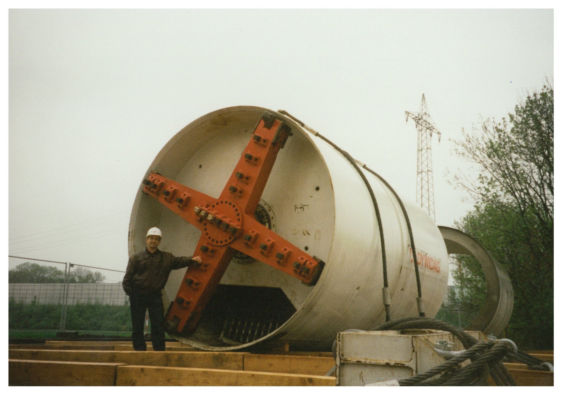 Herrenkecht slurry shield S-36 before use on the Grashofstrasse sewer