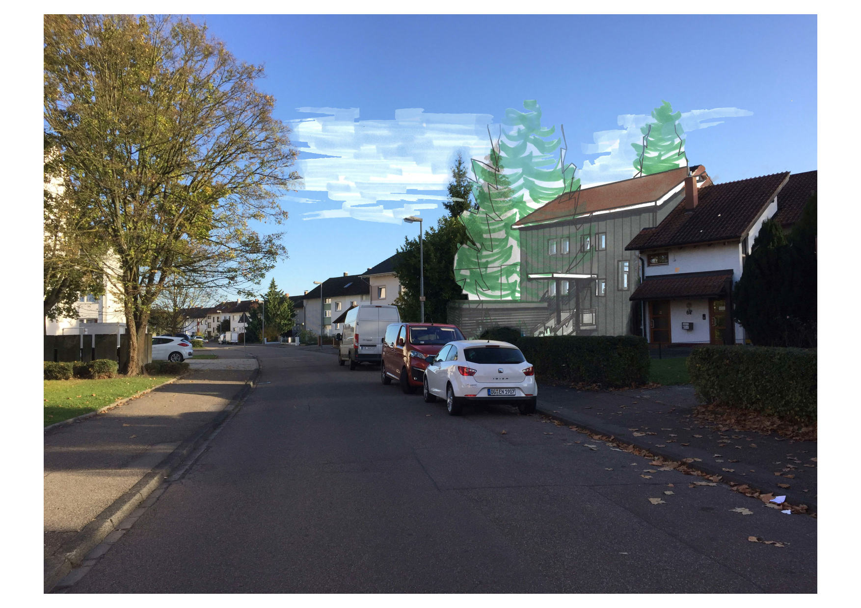 Esquisse à l'échelle du quartier.