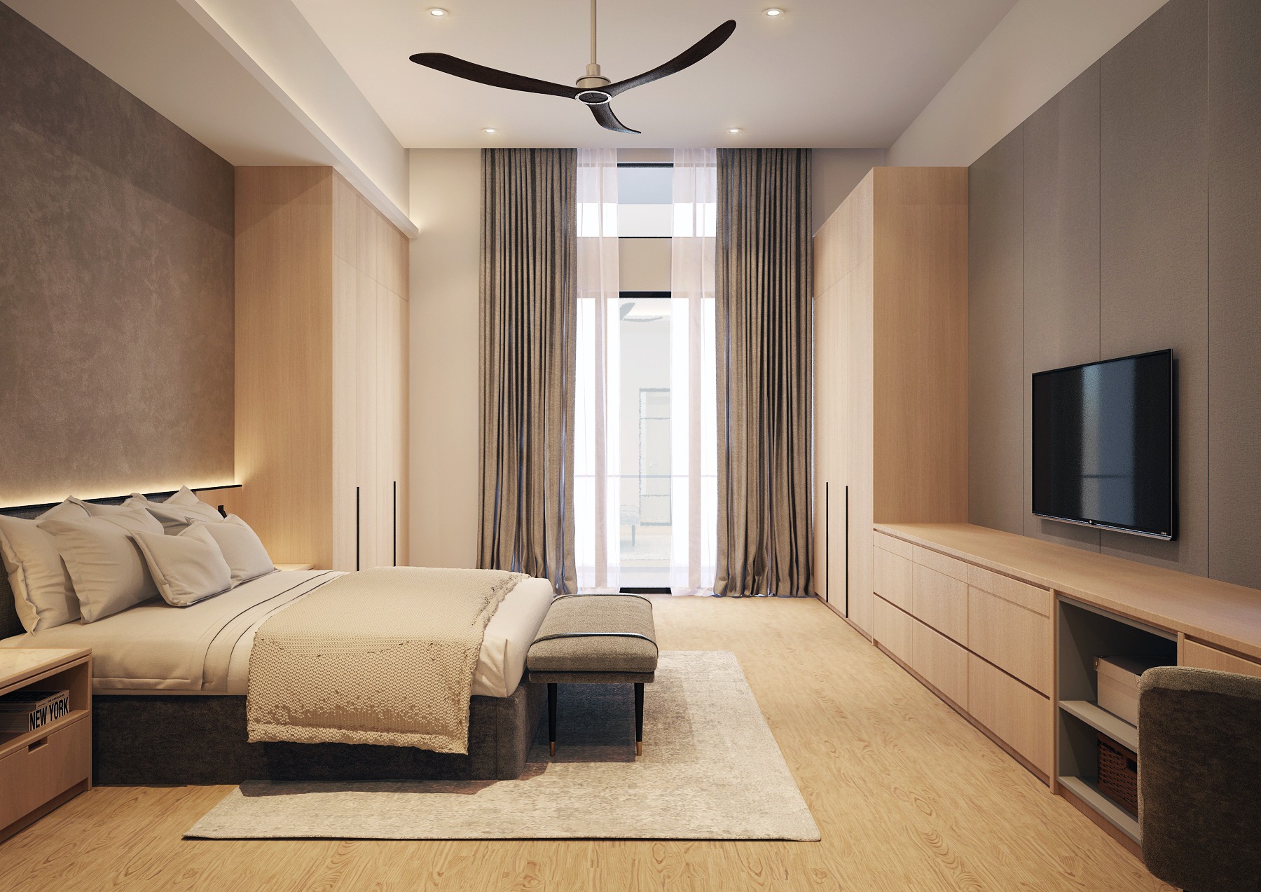 bukit mewah master bedroom