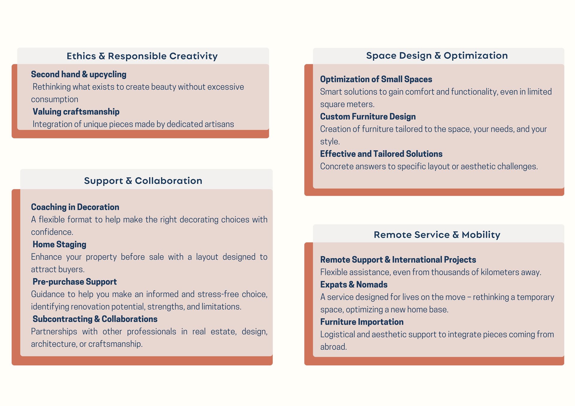 Image that showcases all the services HOJE STUDIO offers to its clients