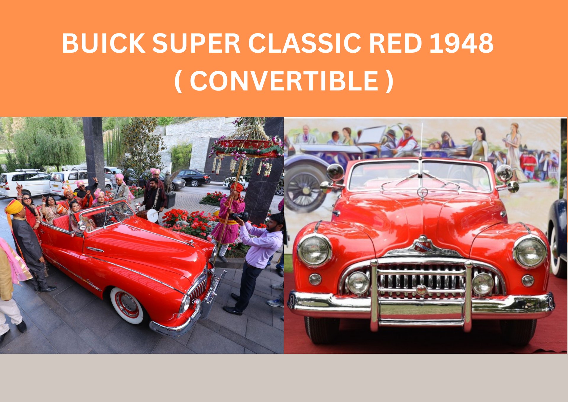 Buick Super Classic Red 1948 (Convertible)