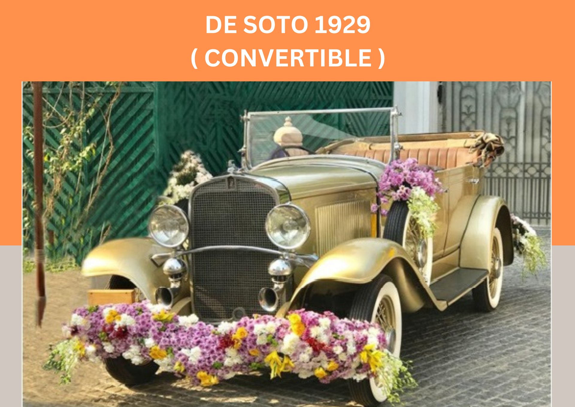De Soto 1929 Gold (Convertible)