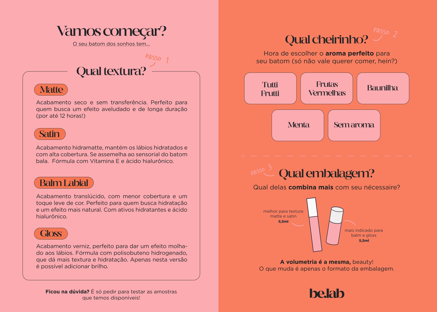 a pamphlet with a picture of a lipstick