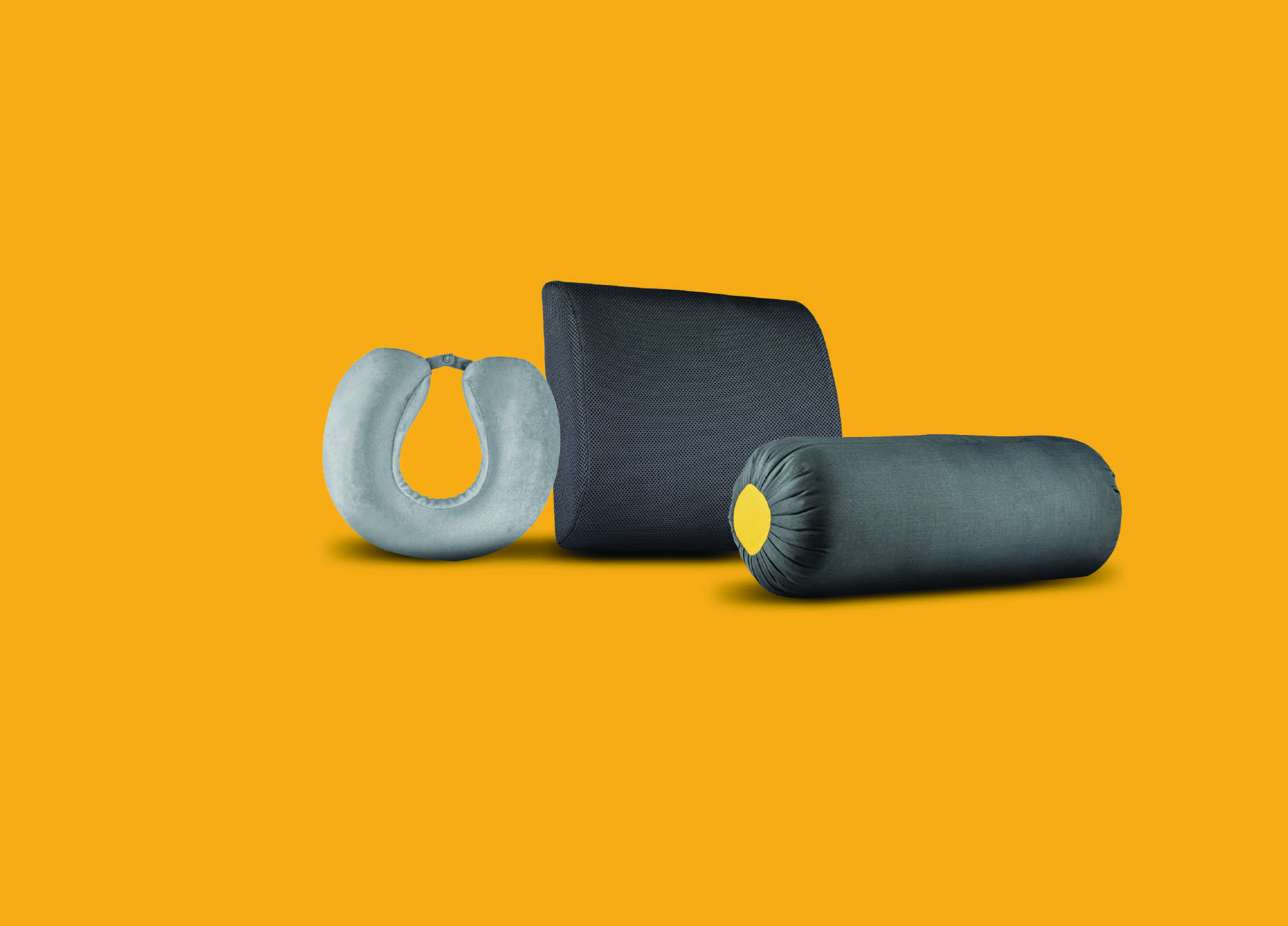 MIANS SOLUTIONS memory foam neck pillow & back rest: orthopedic support for travel