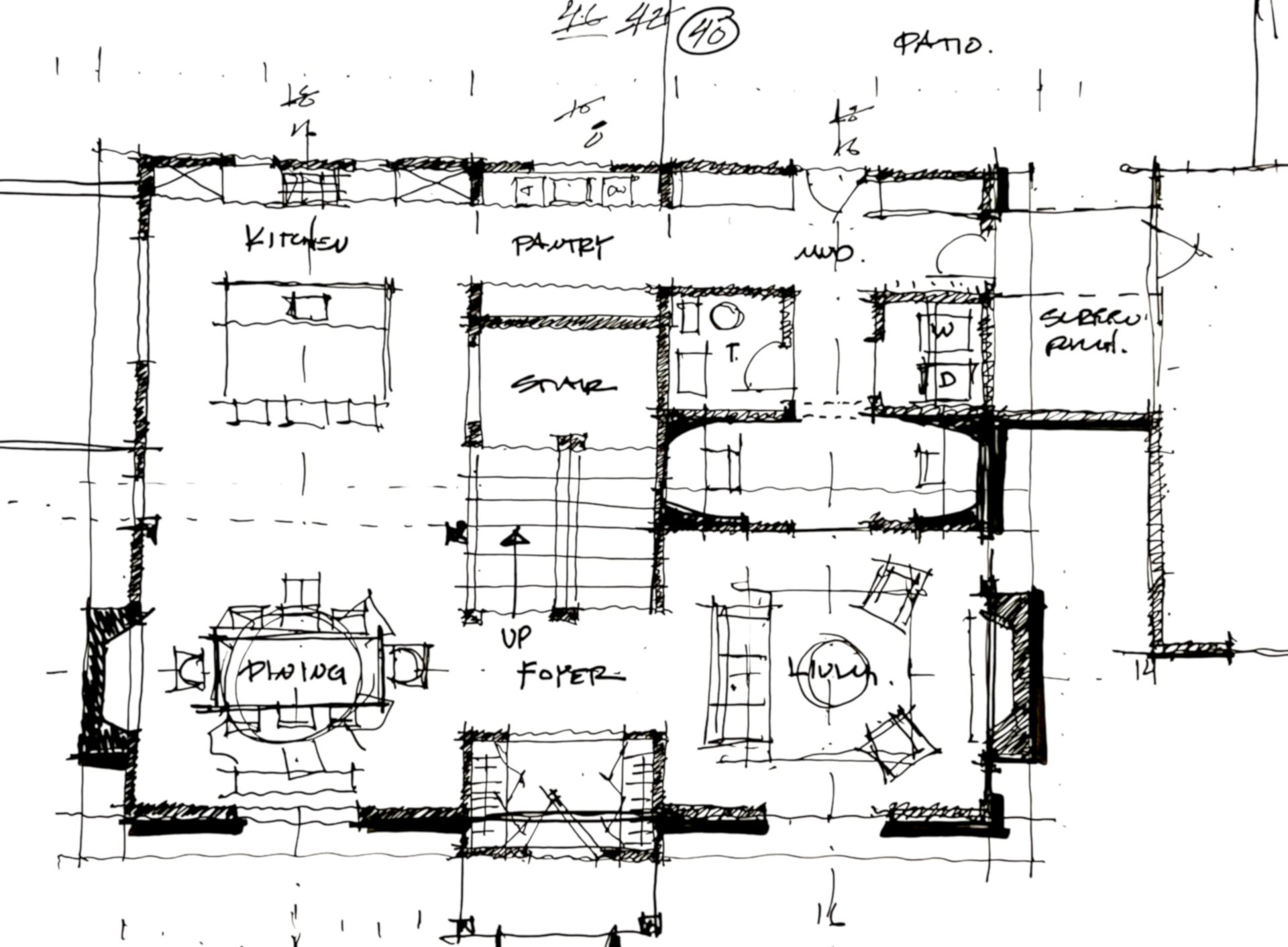 Plan Sketch - Copper Quoin Architecture & Design
