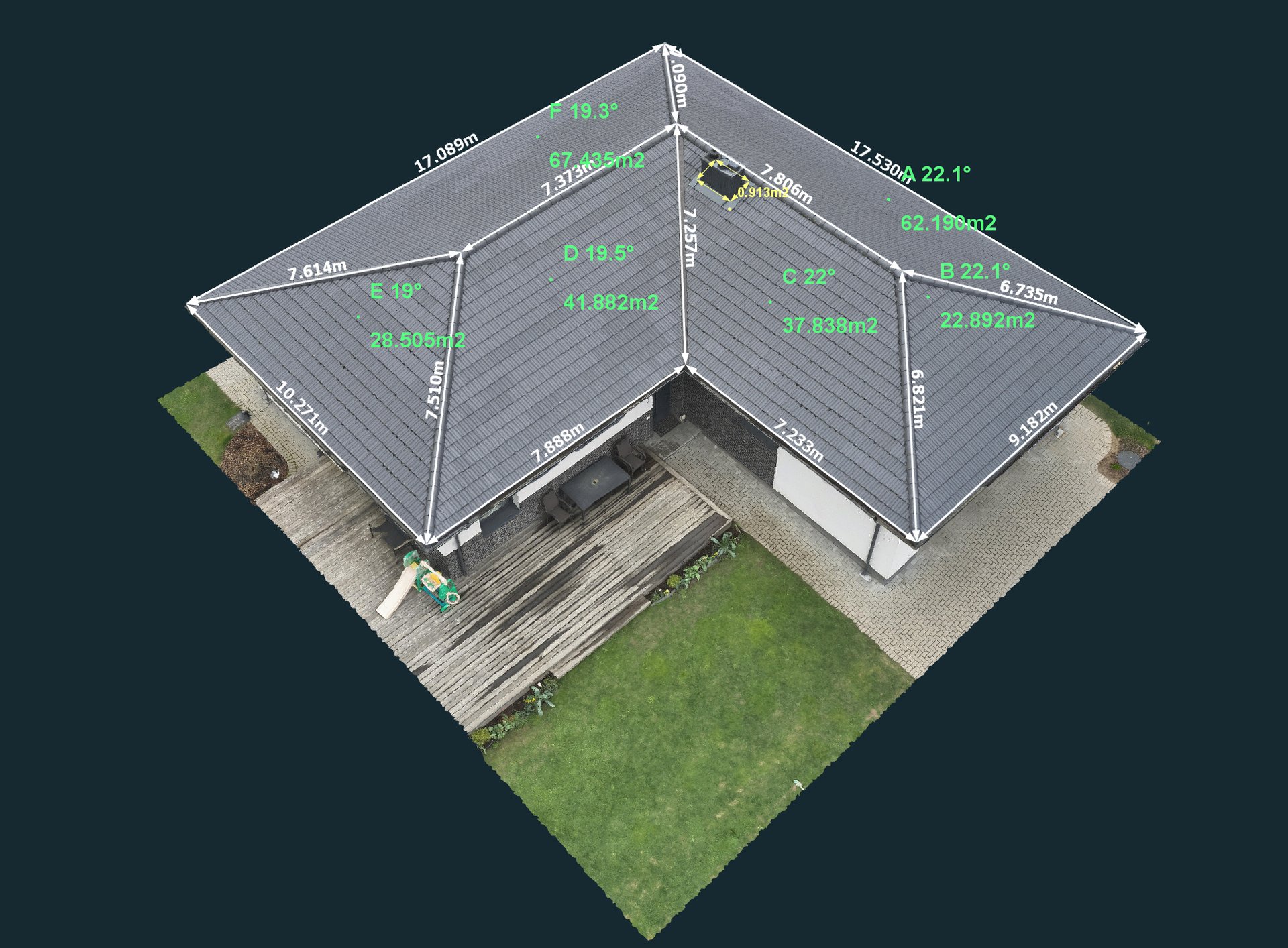 Kaip išmatuoti stogą?