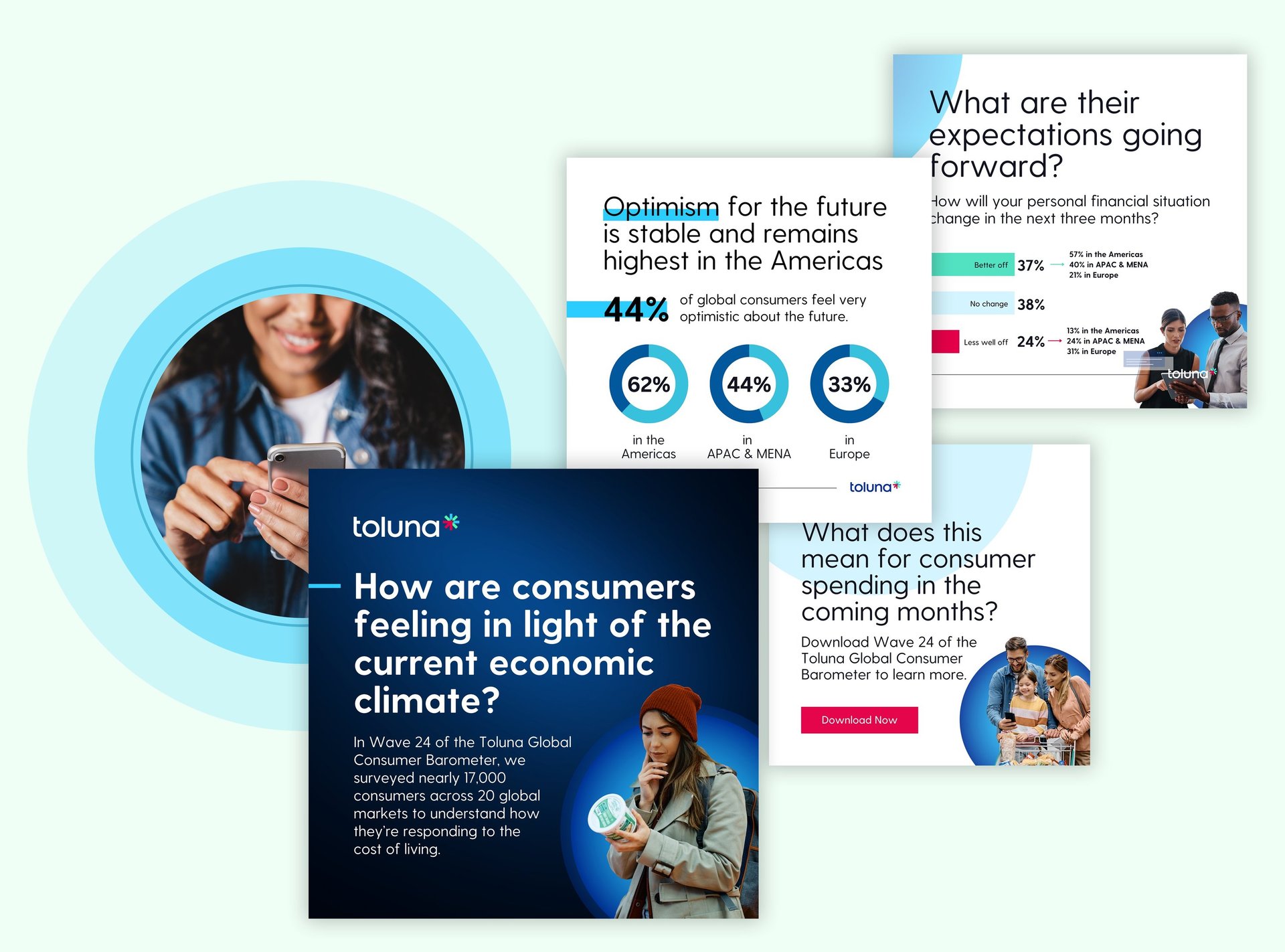 a group of people standing around a group of people