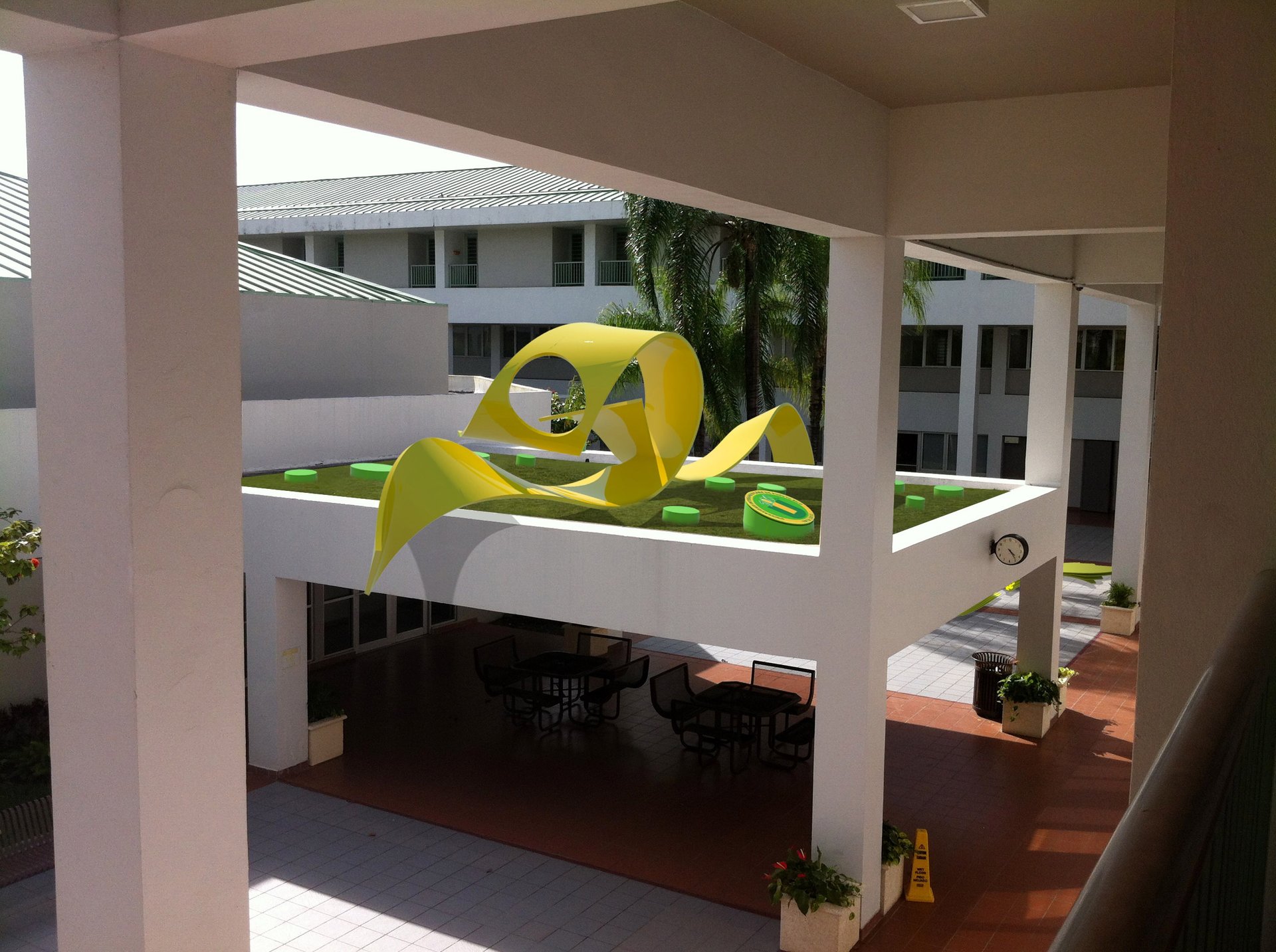 Inter Leyes Courtyard, Sculture