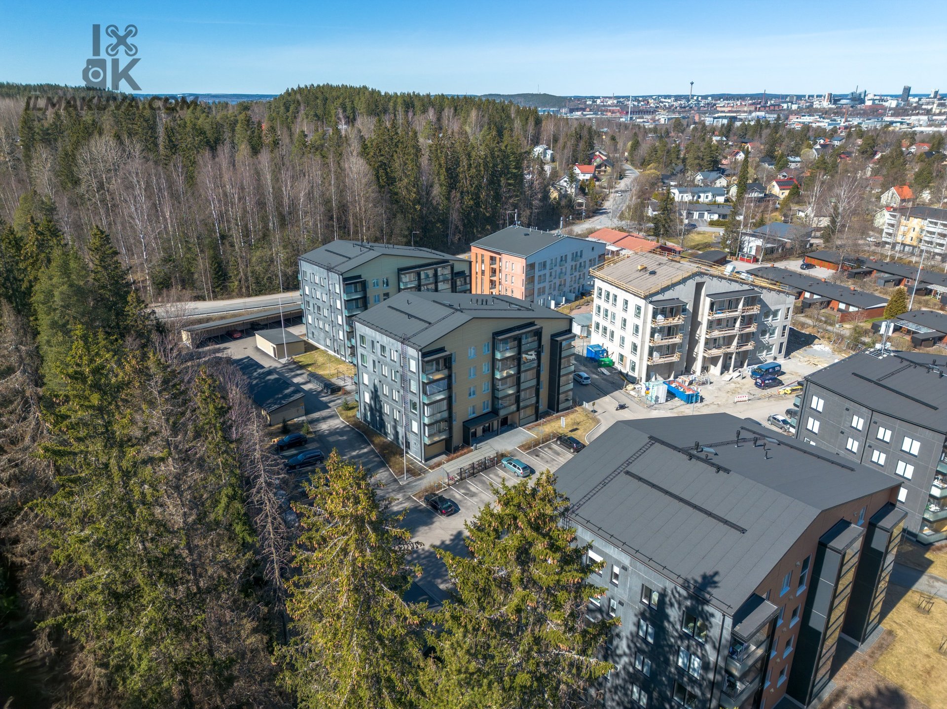 Tampere ilmakuva asunnon myynti-ilmoitukseen