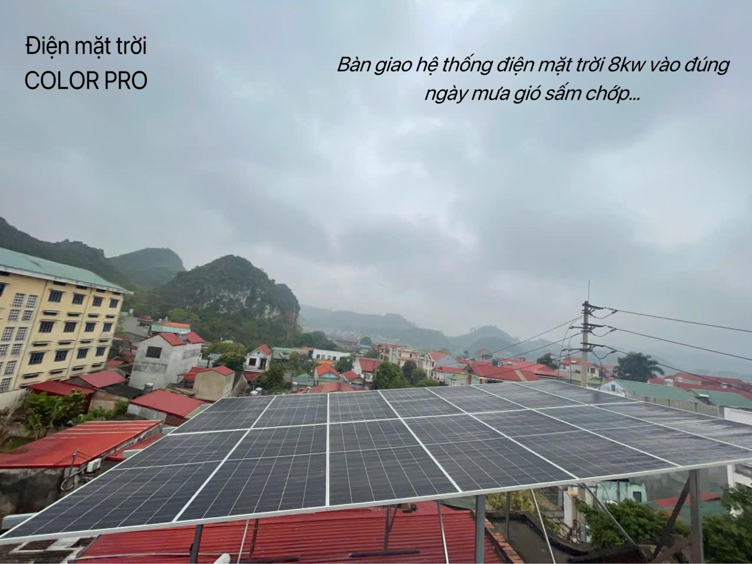 Lắp đặt điện mặt trời trọn gói 7.2kWp Hybrid GoodWe