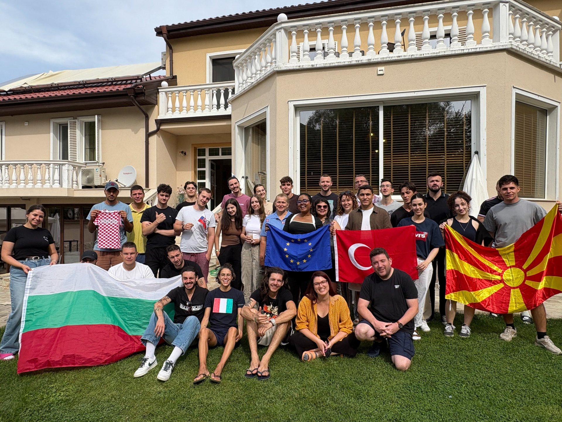 Group photo from Erasmus+ youth exchange organised by Academy of Success