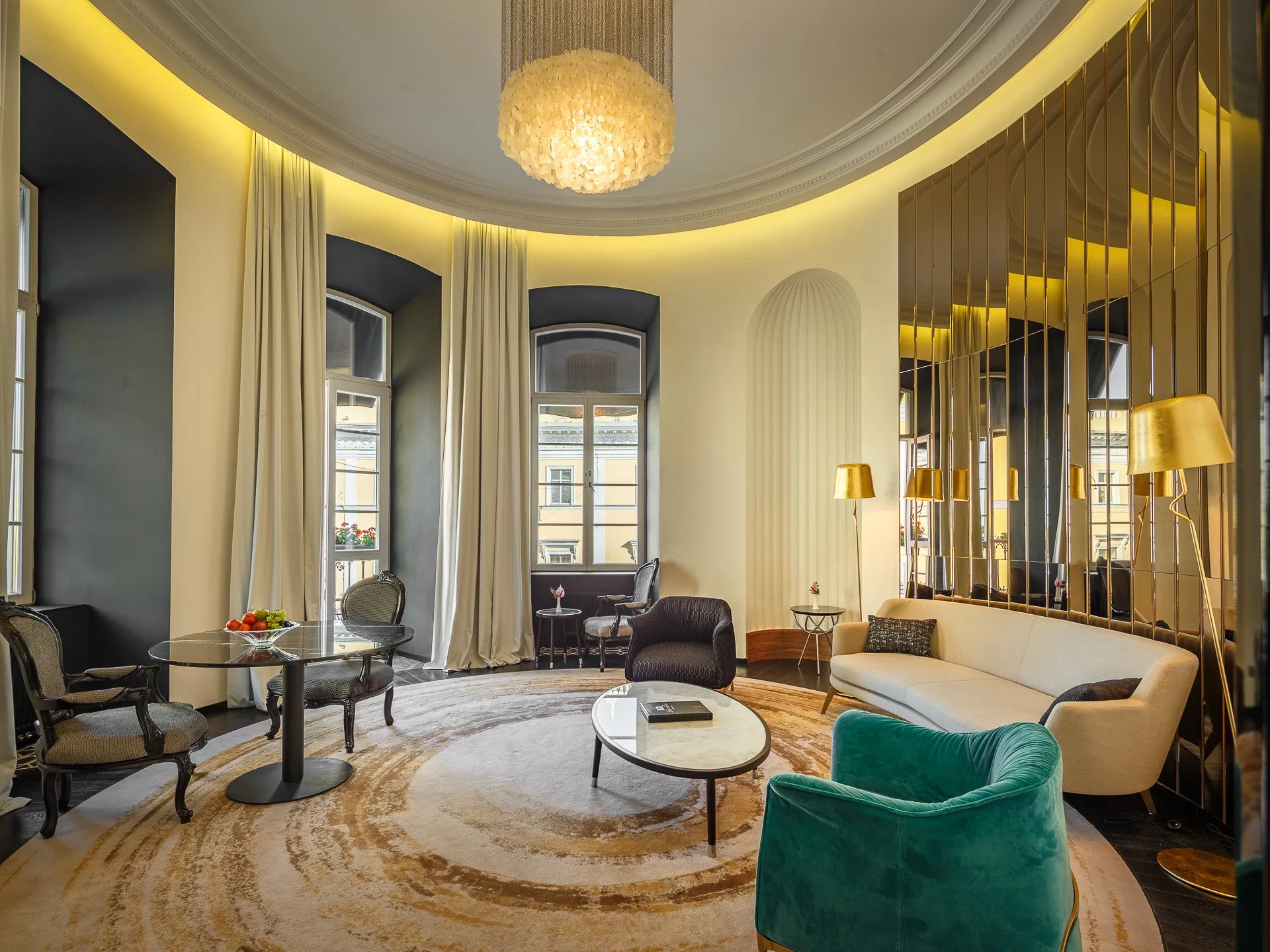 architekturne zdjecie wnętrz hotelu 