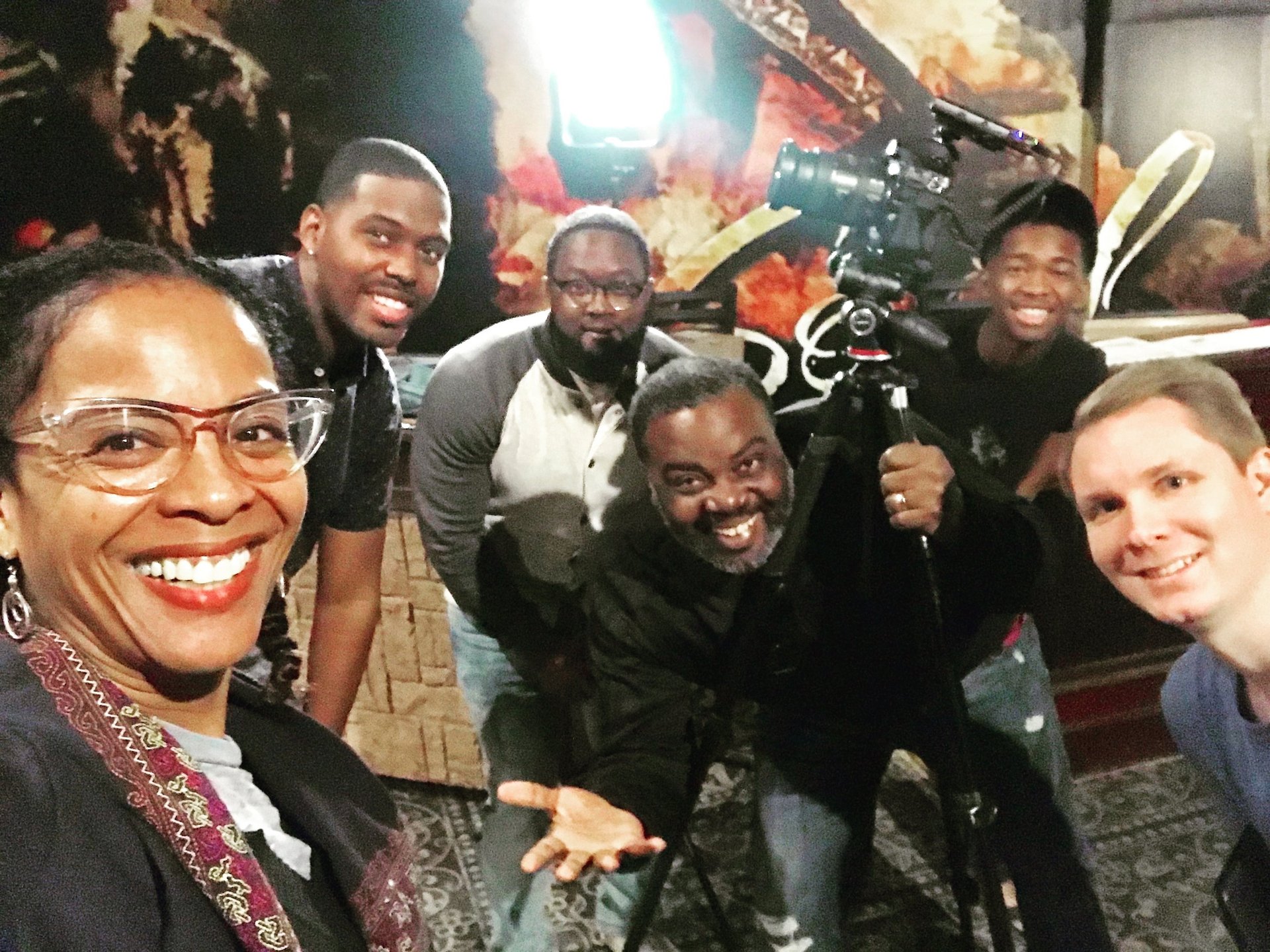 VCC Media Marketing Team during a video shoot