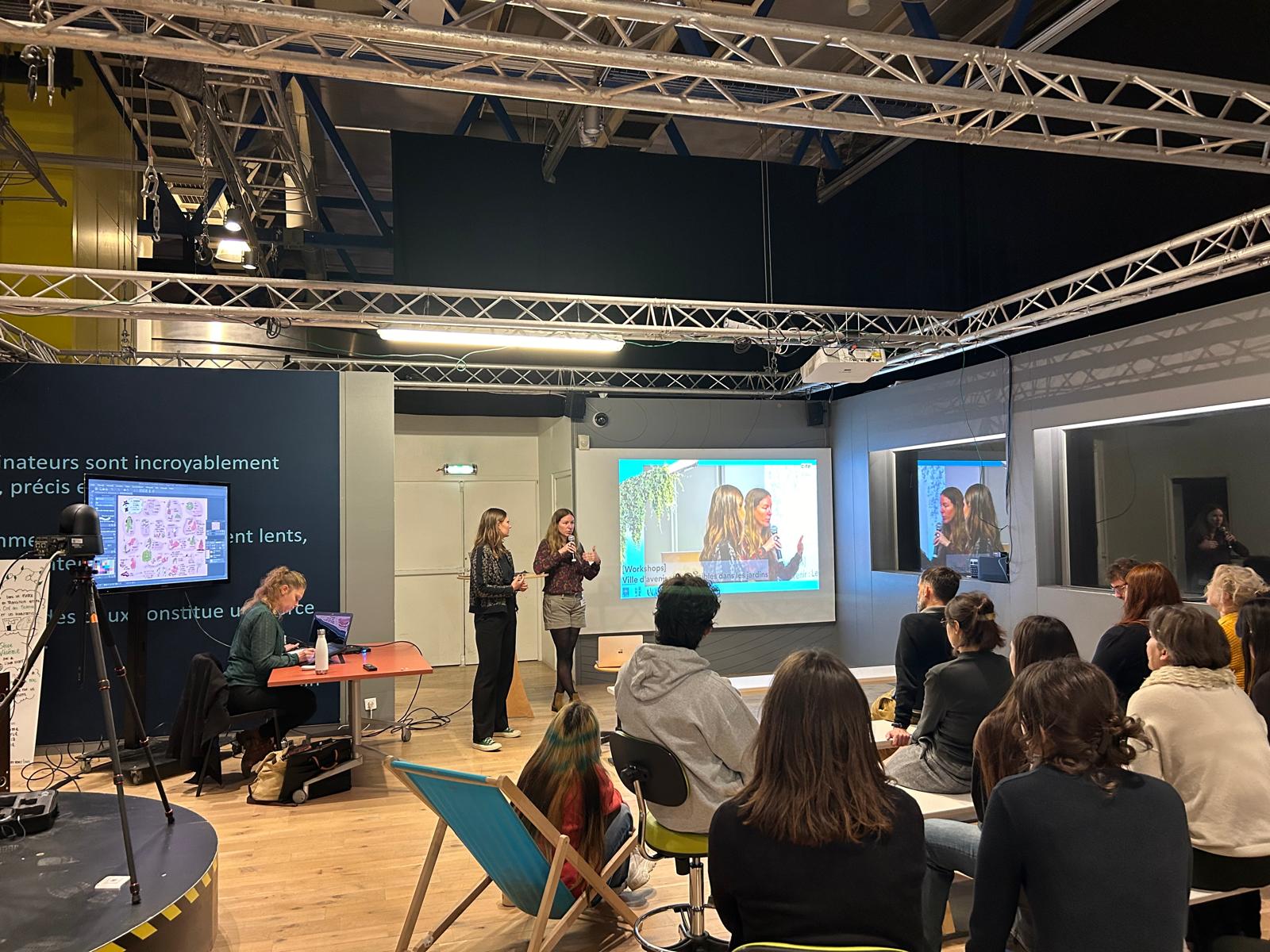 Conférence les invisibles dans les jardins. Workshop Ville d'avenir à la Cité des sciences