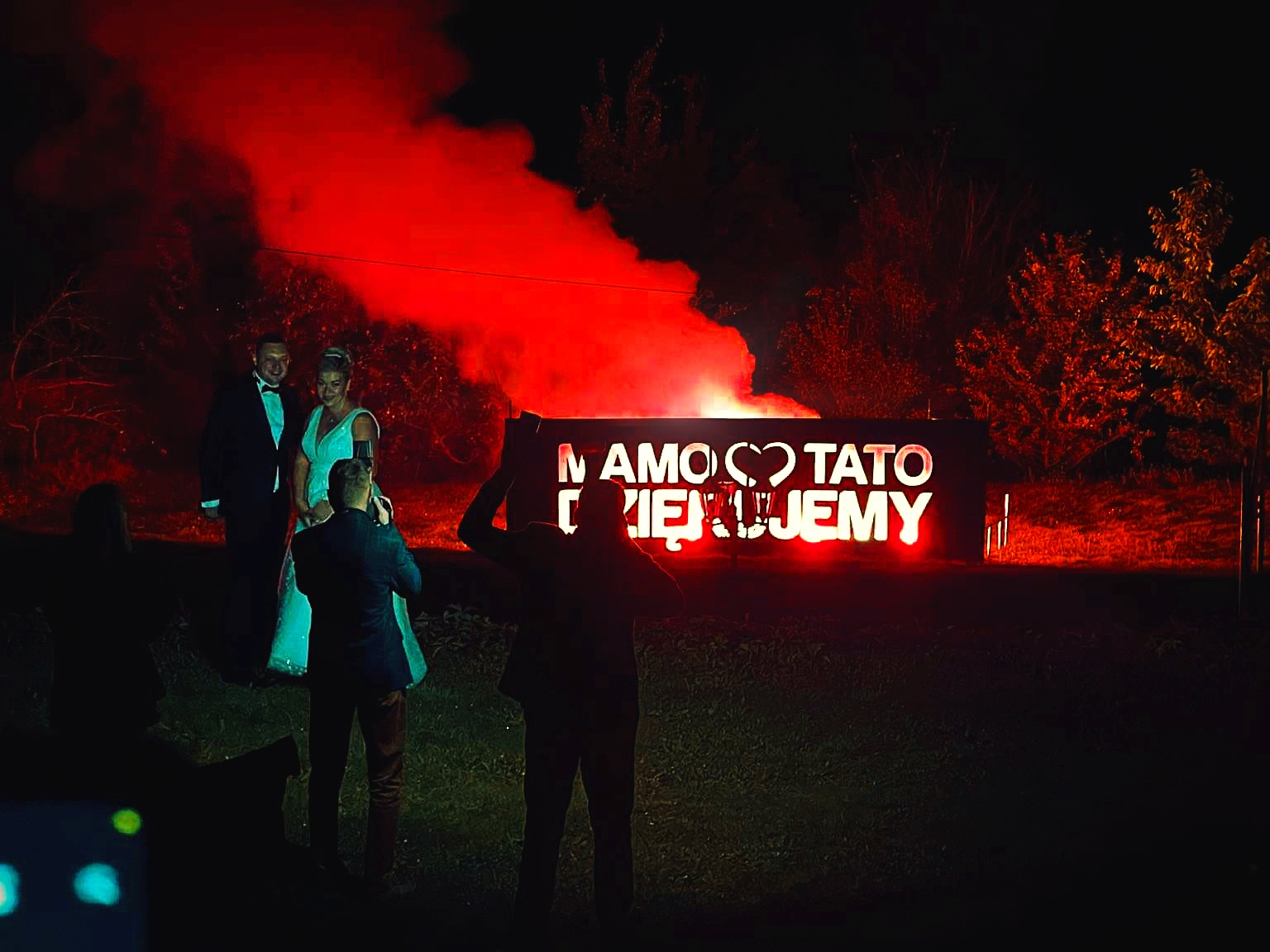 baner mamo tato dziękujemy podziękowania dla rodziców podświetlany napis