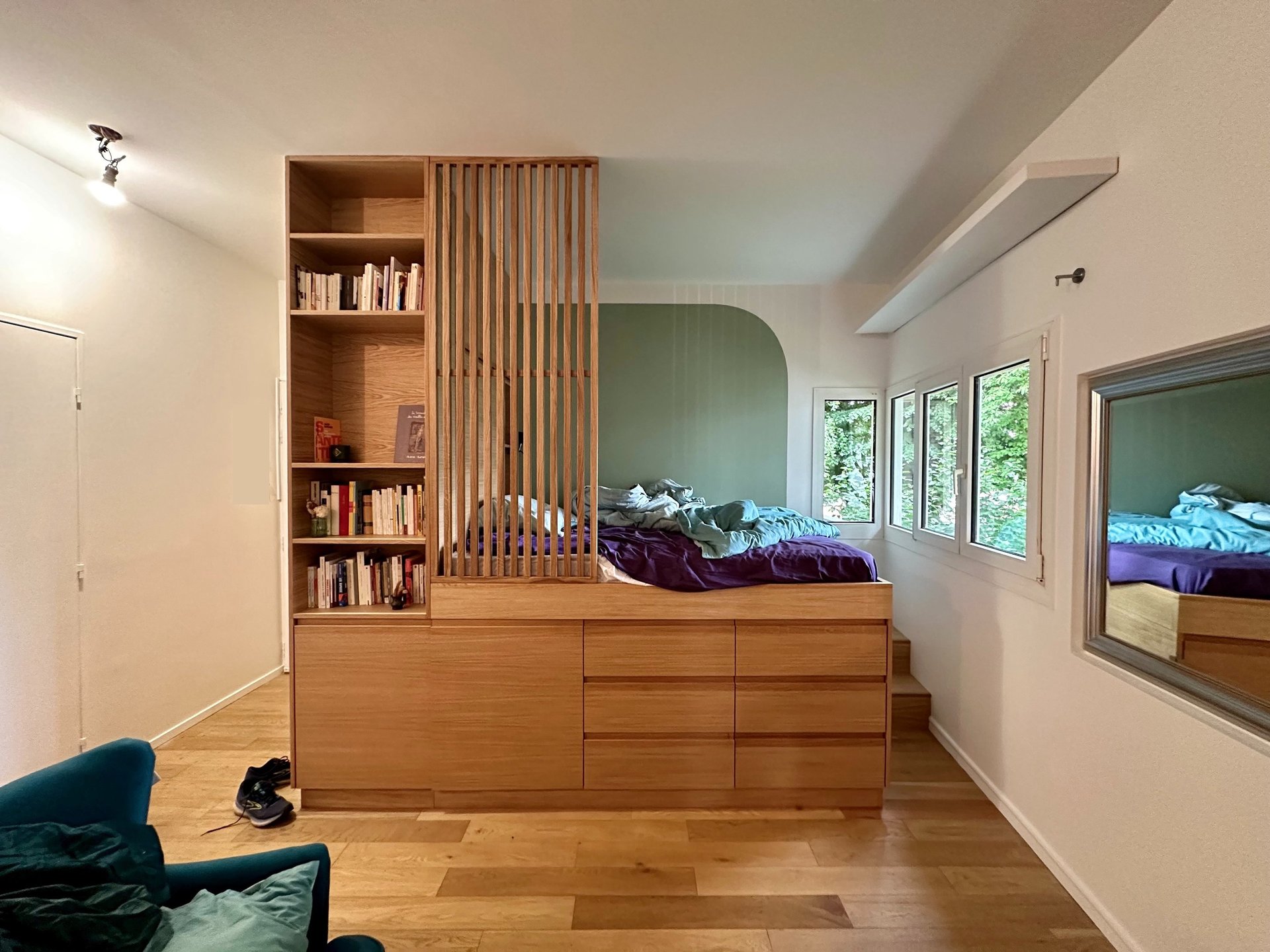 projet pasteur de carmela iannibelli architecte, piece de vie