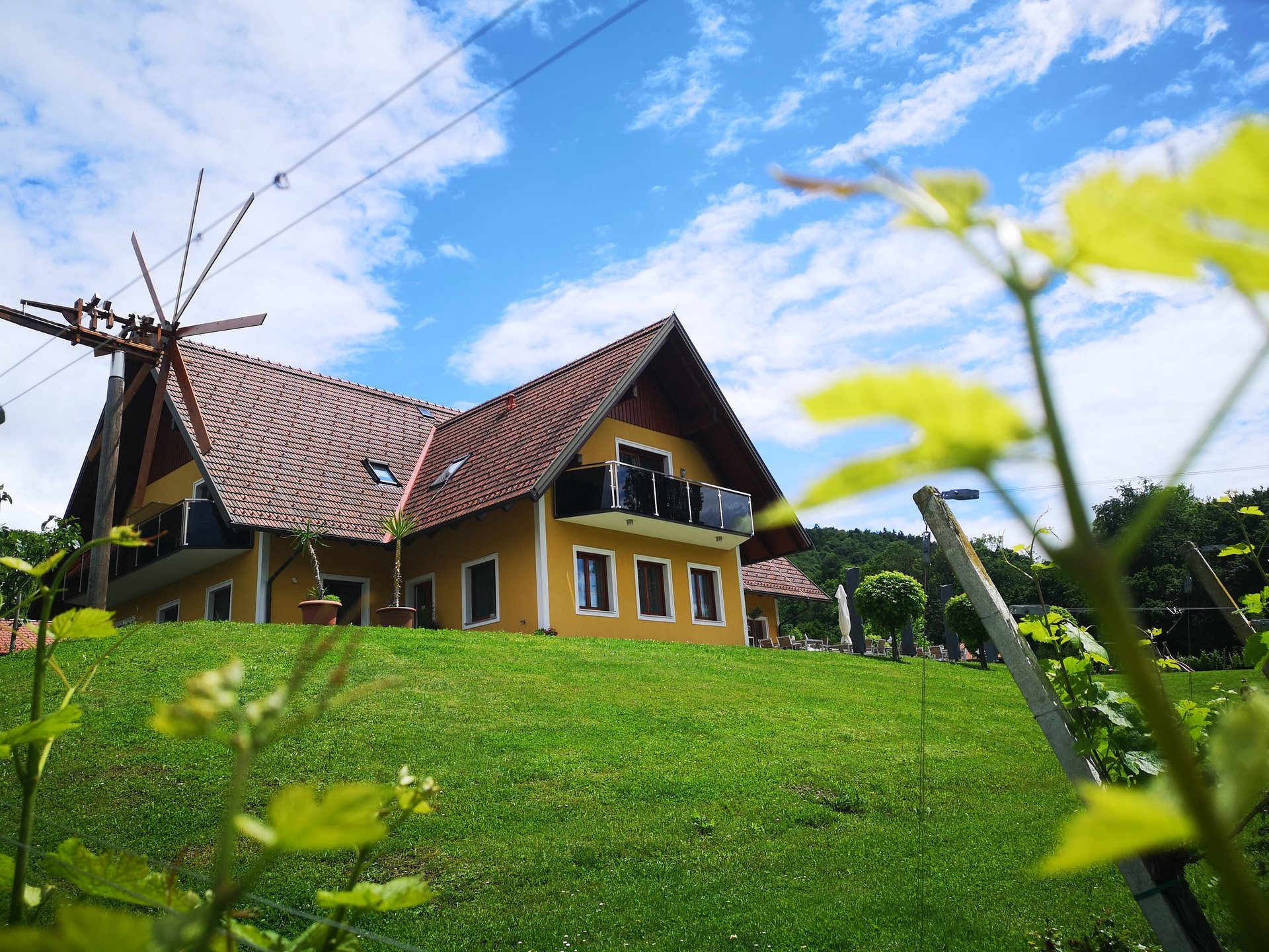 Hauptgebäude des Weingut Uhl