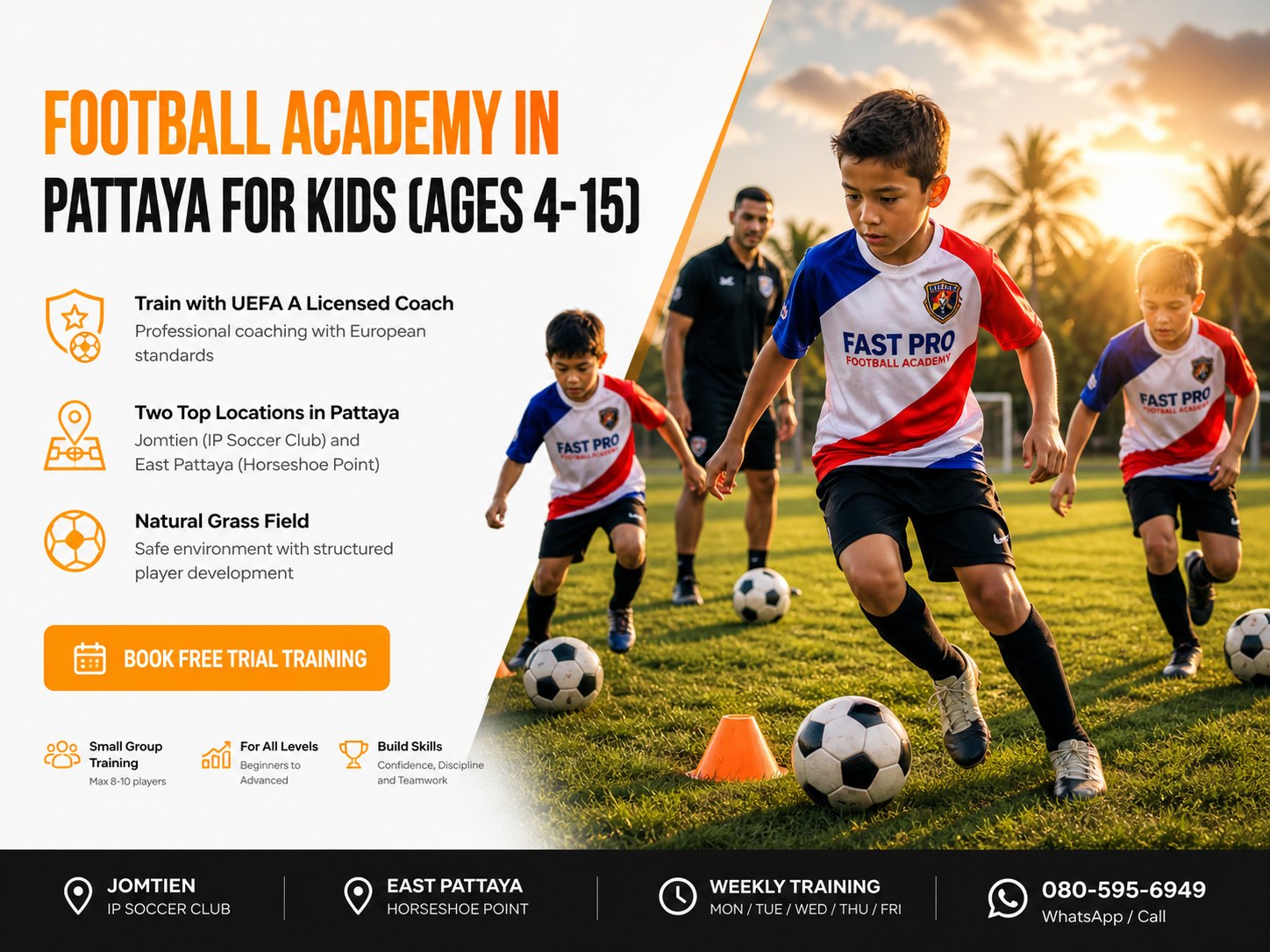Football Academy in Pattaya For Kids Ages 4-15