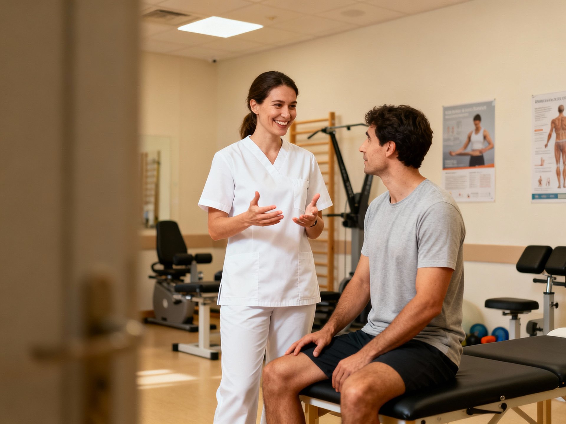 Physiotherapy care for muscle pain and stiffness