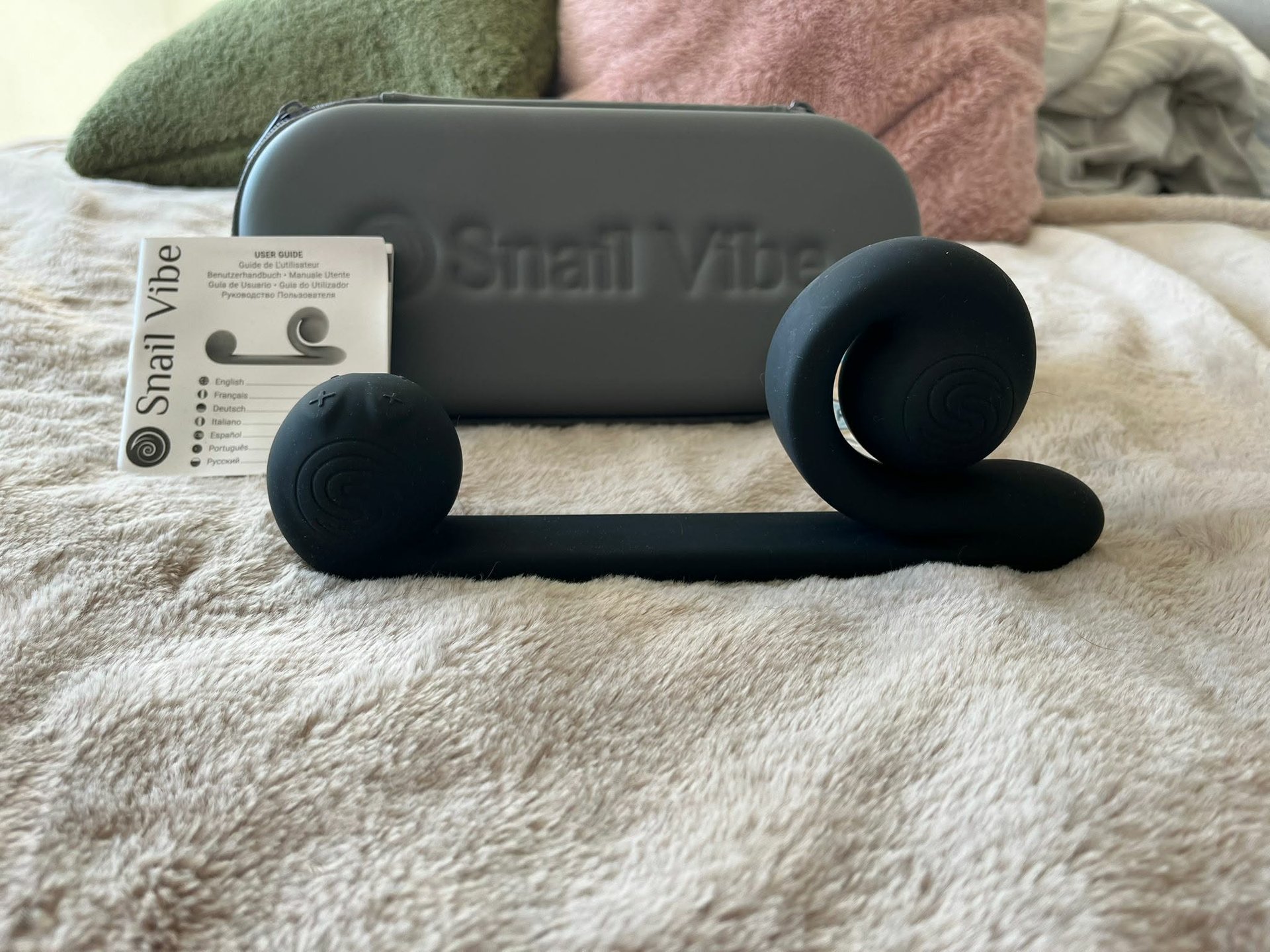 Snail Vibe dual-stimulation vibrator with spiral design.