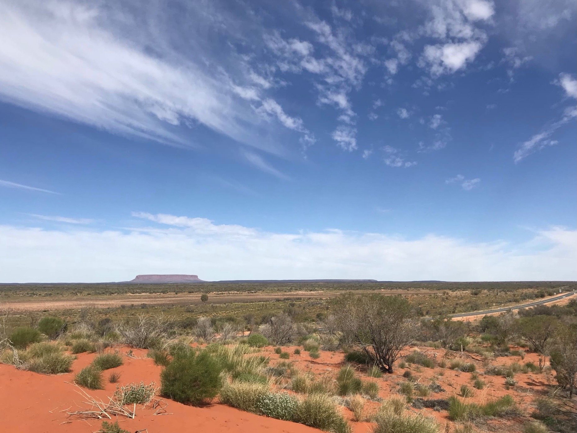 Formación rocosa en el desierto australiano