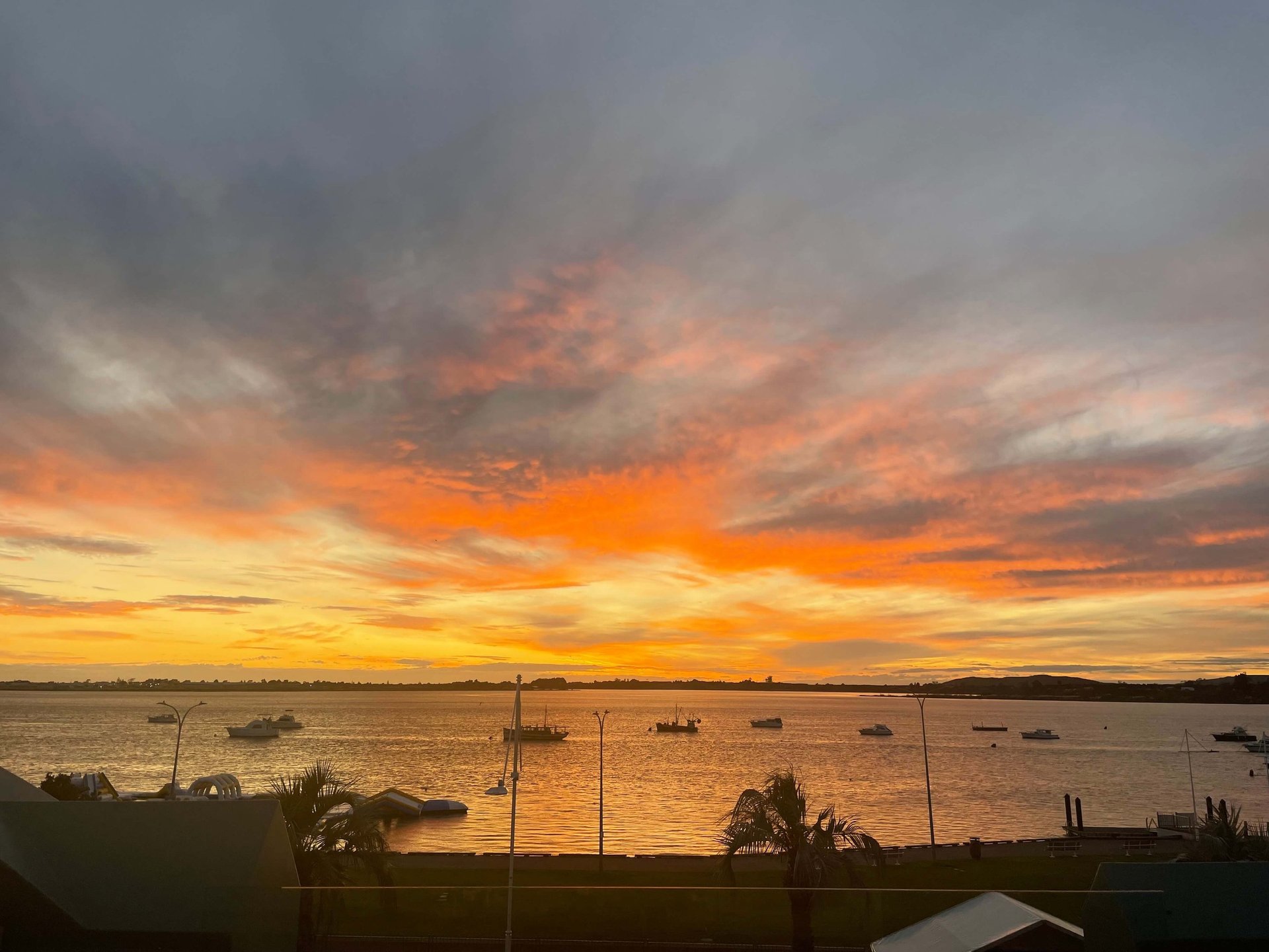 Amanecer en Tauranga, Nueva Zelanda 