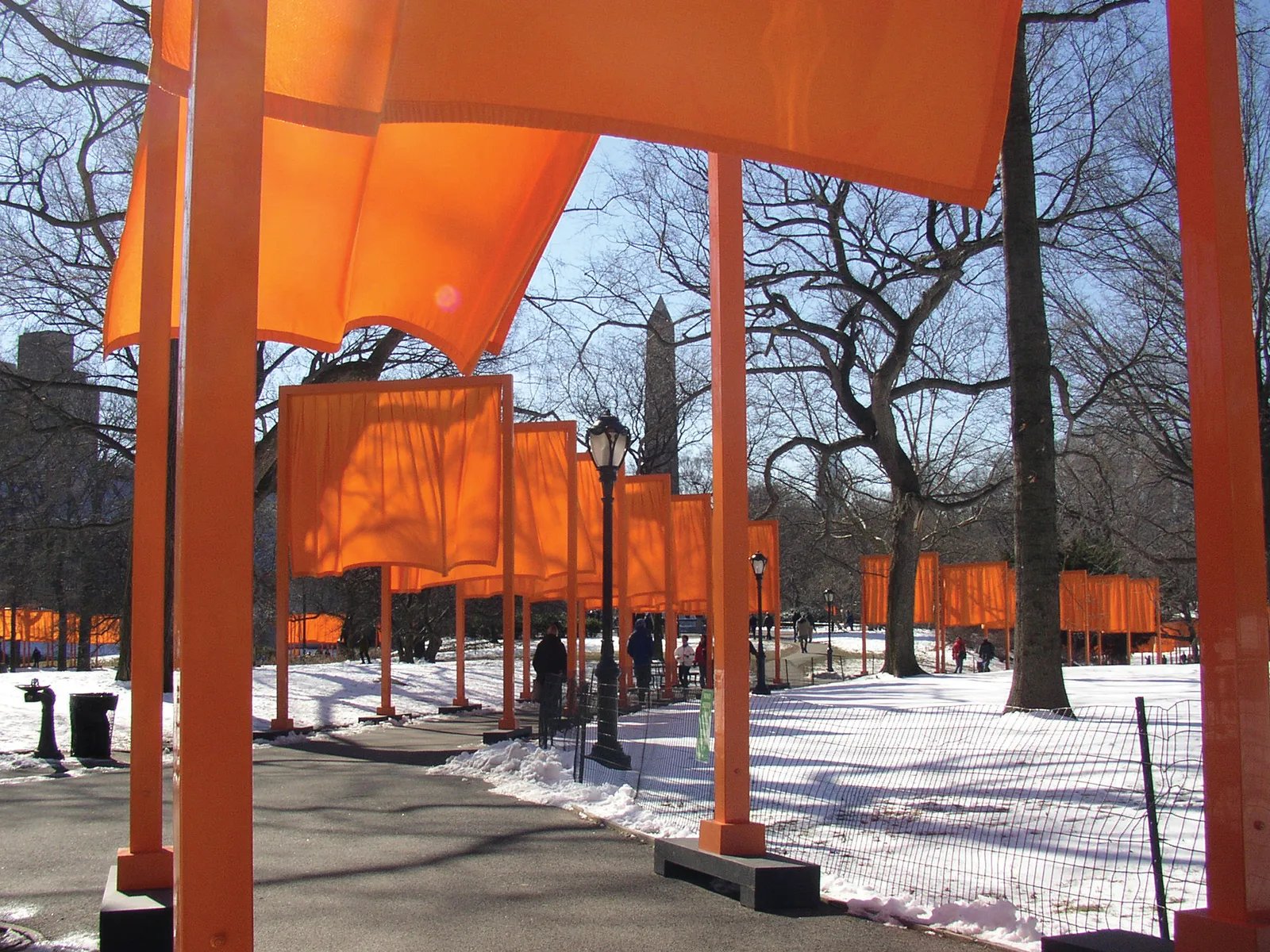 intervenção "The Gates", de Christo e Jeanne-Claude