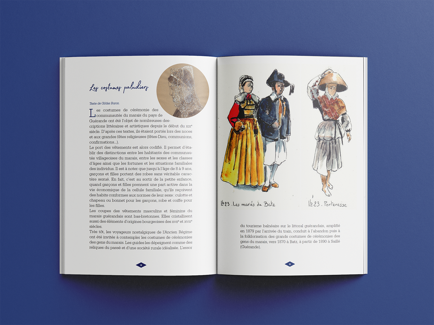 Costume des paludiers à Batz-sur-mer