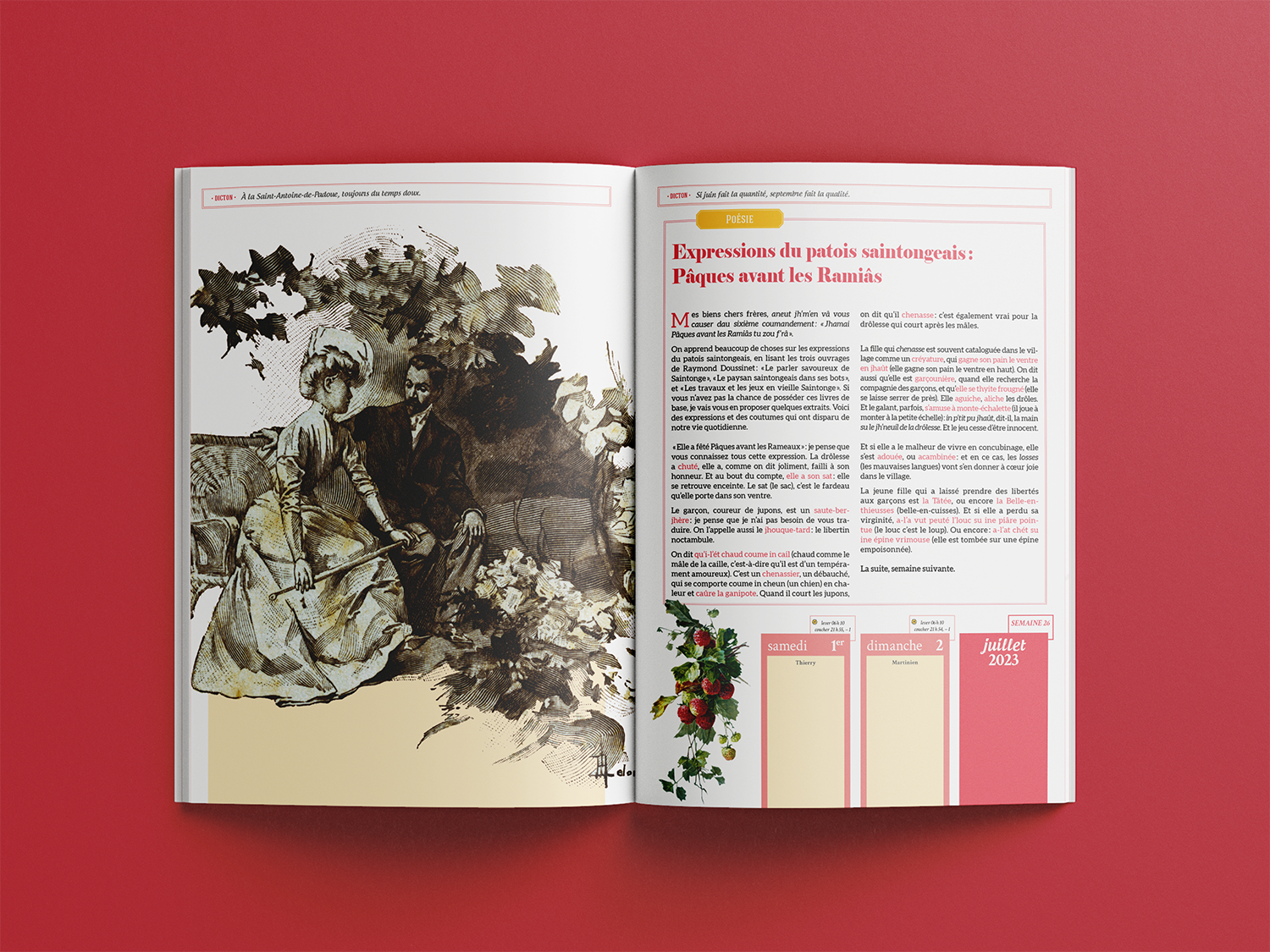 Le Grand Almanach des Charentes : le patois