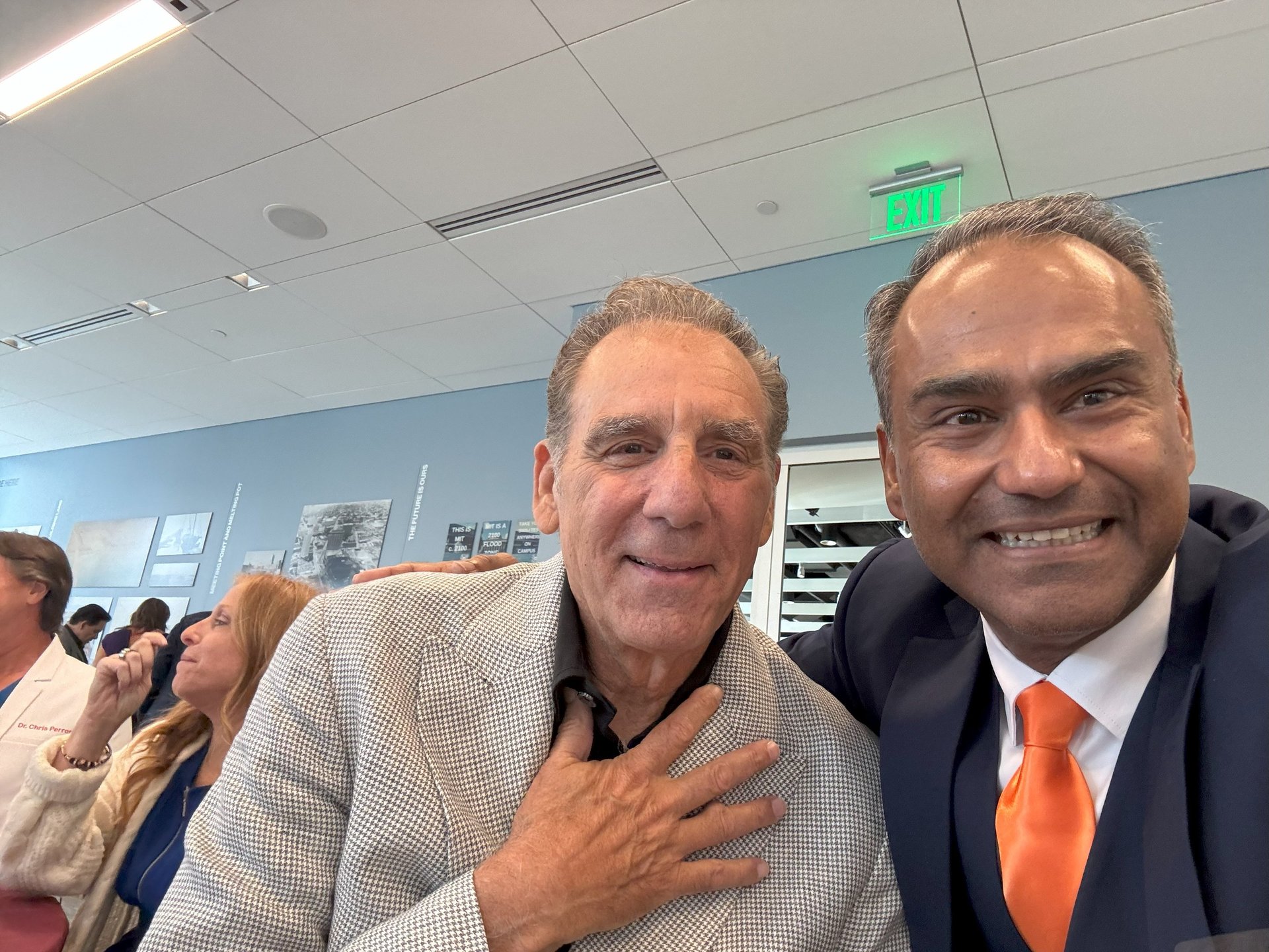 Nadeem Azhar with Michael Richards