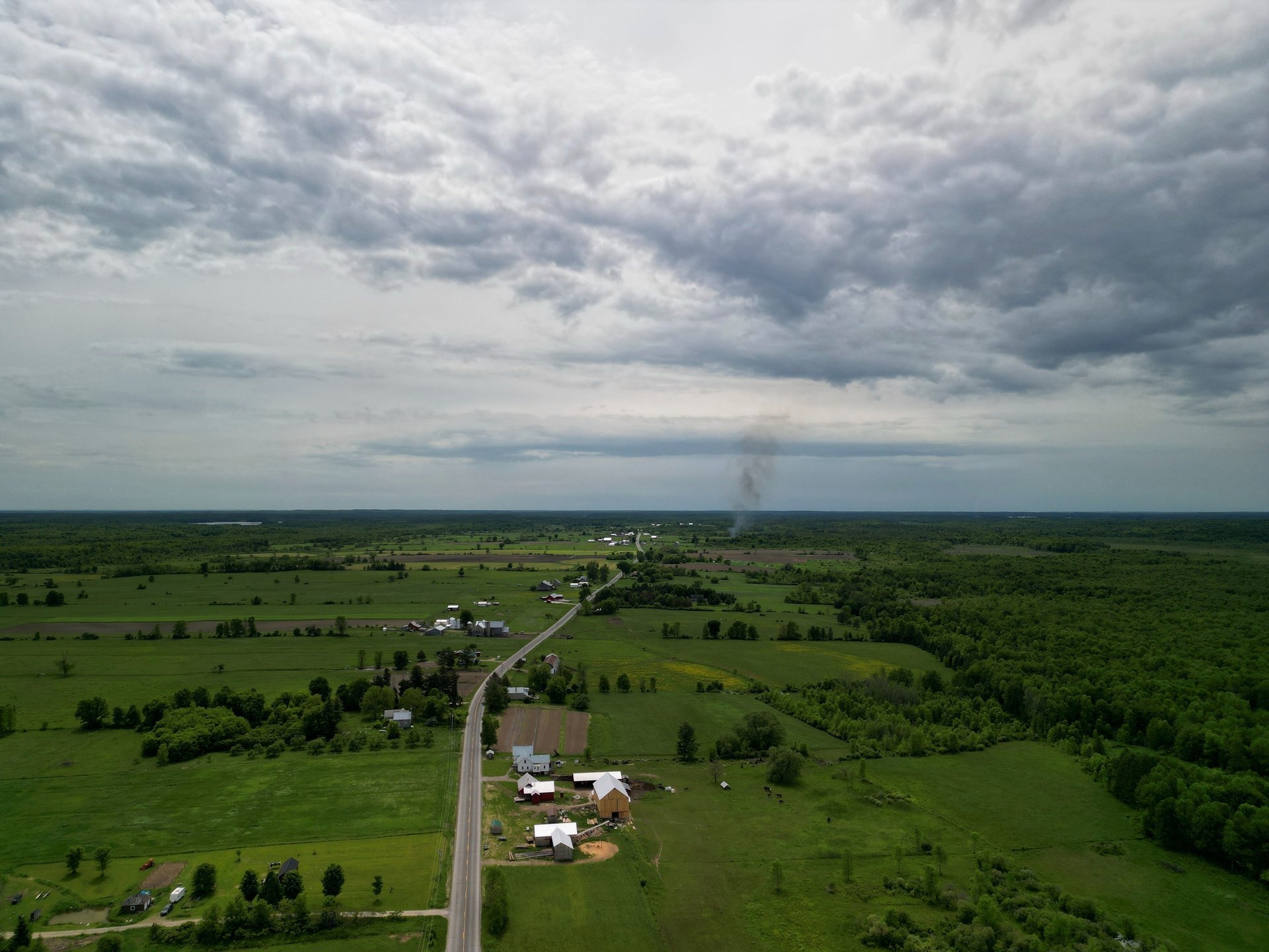 a view of the BMC farm from above, May 2024