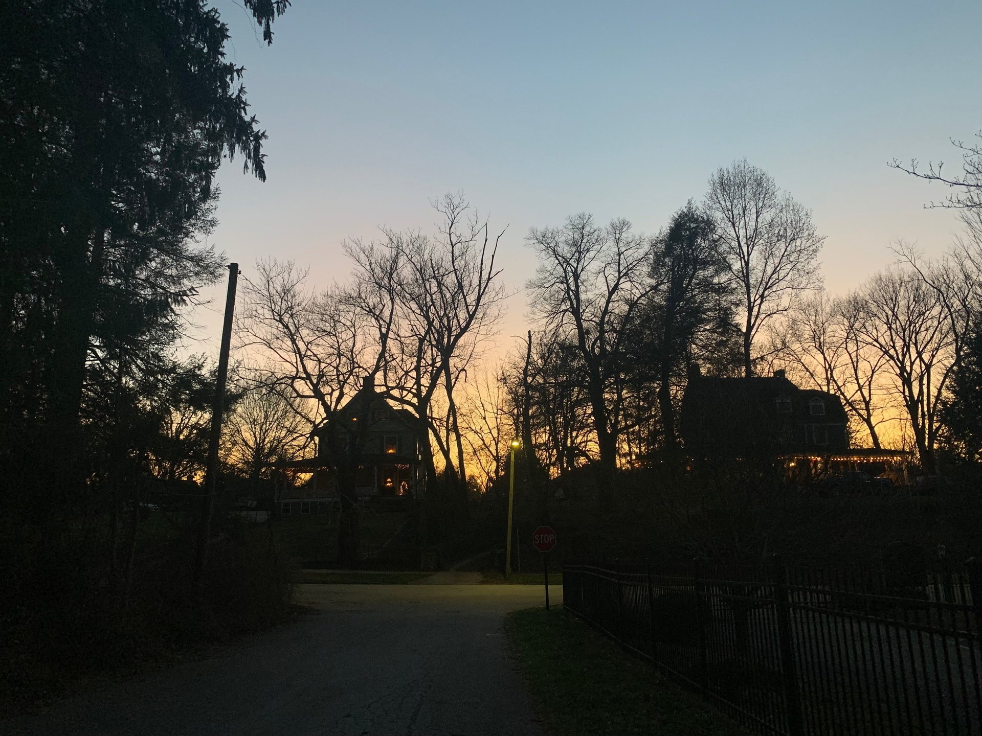 Holiday lights in Asheville