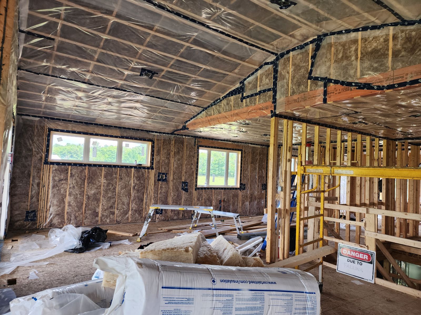 Batt Insulation with poly.
