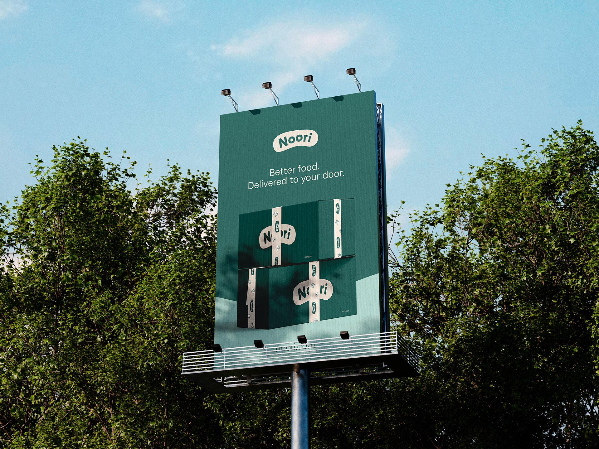 Déclinaison de l'identité visuelle de Noori, marque de petfood par Tuuk studio