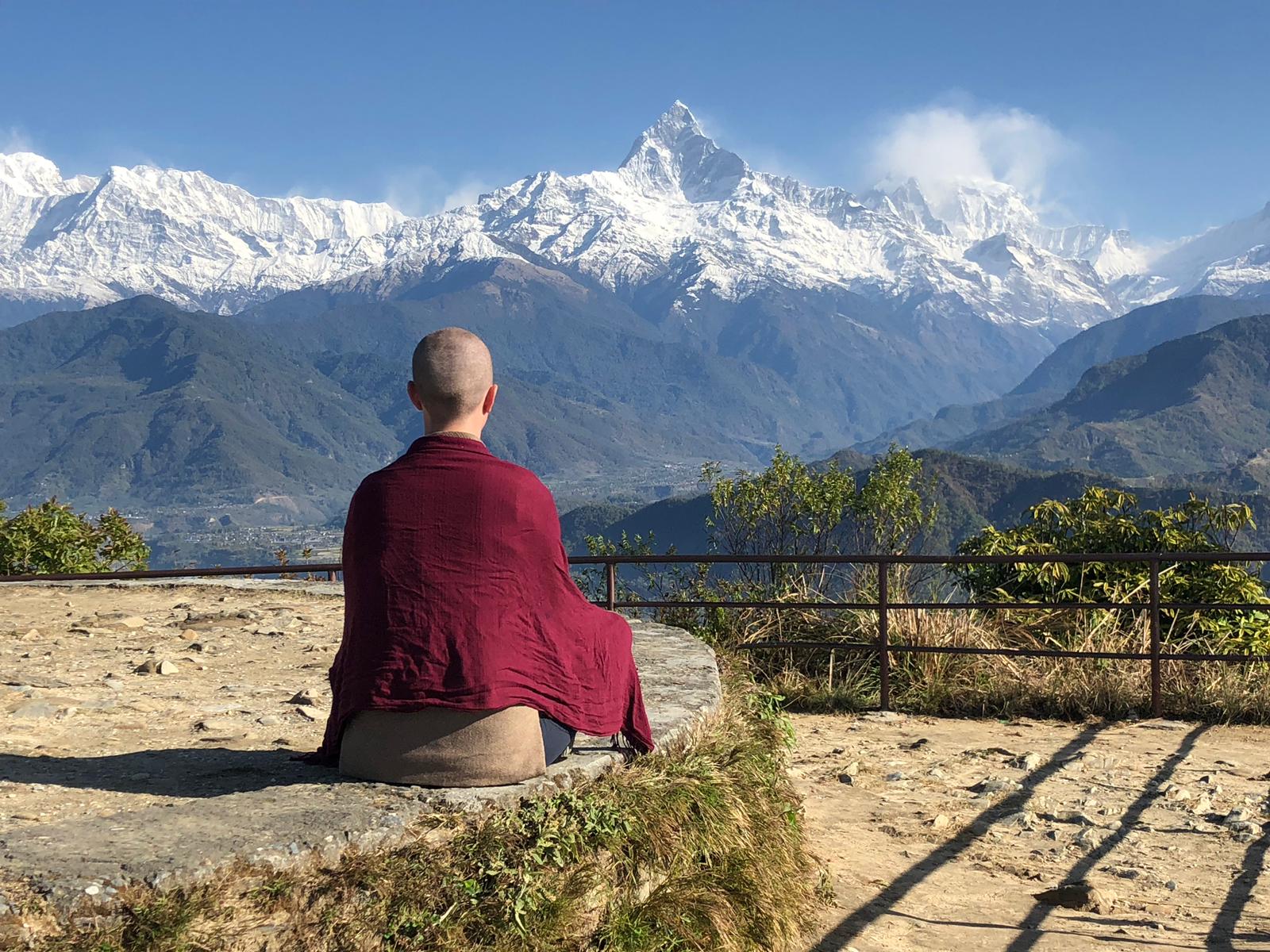 Fi in Nepal, studying yoga