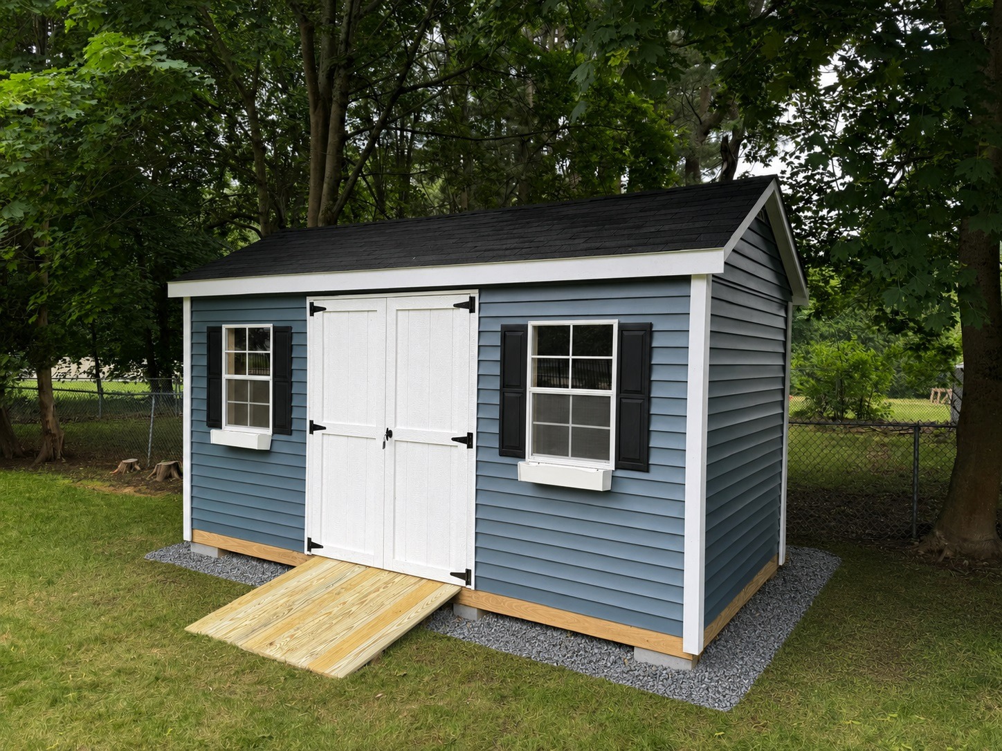 8x16 custom imperial shed on-site installation by imperial custom sheds
