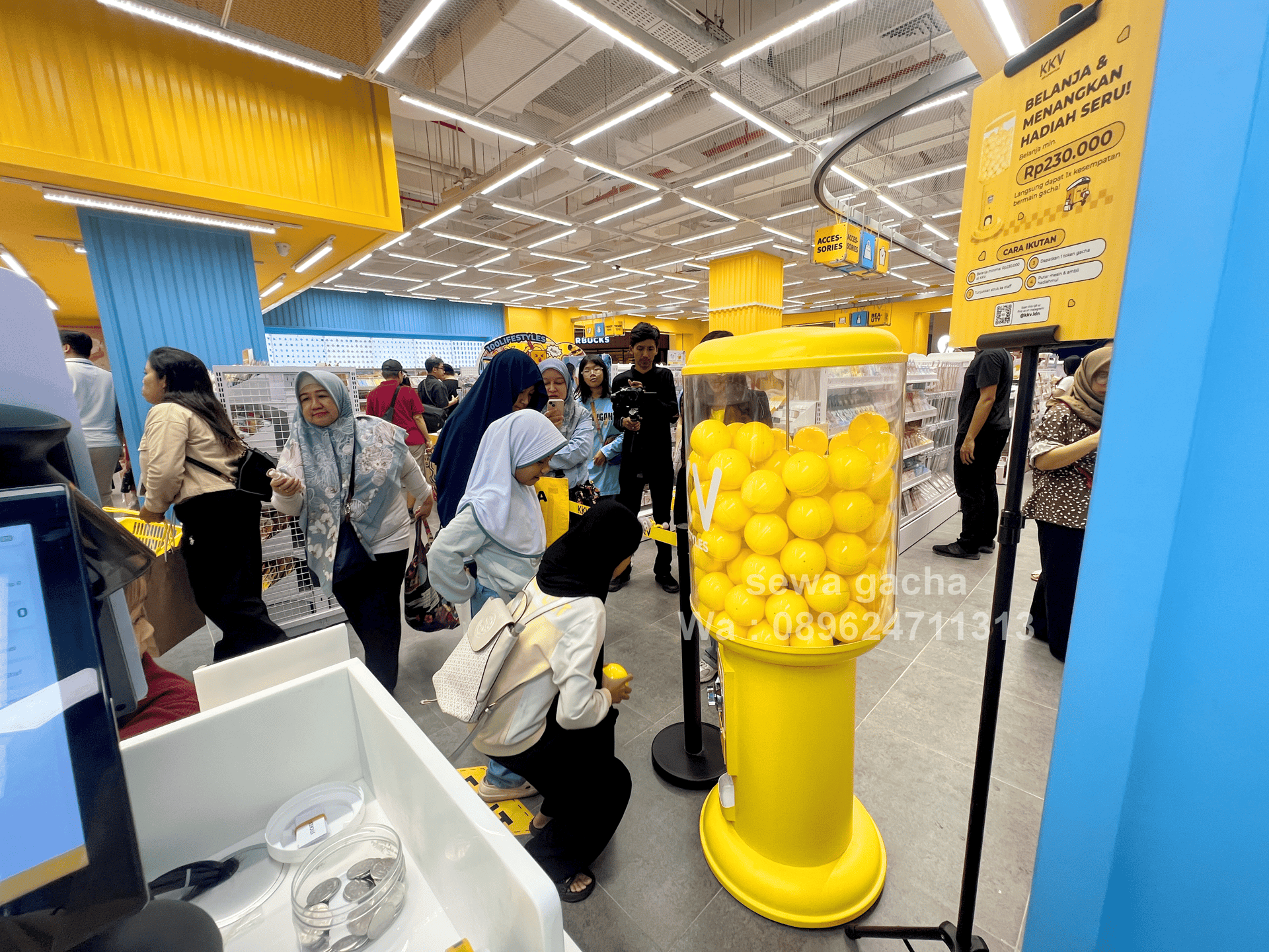 sewa mesin gacha gachapon event