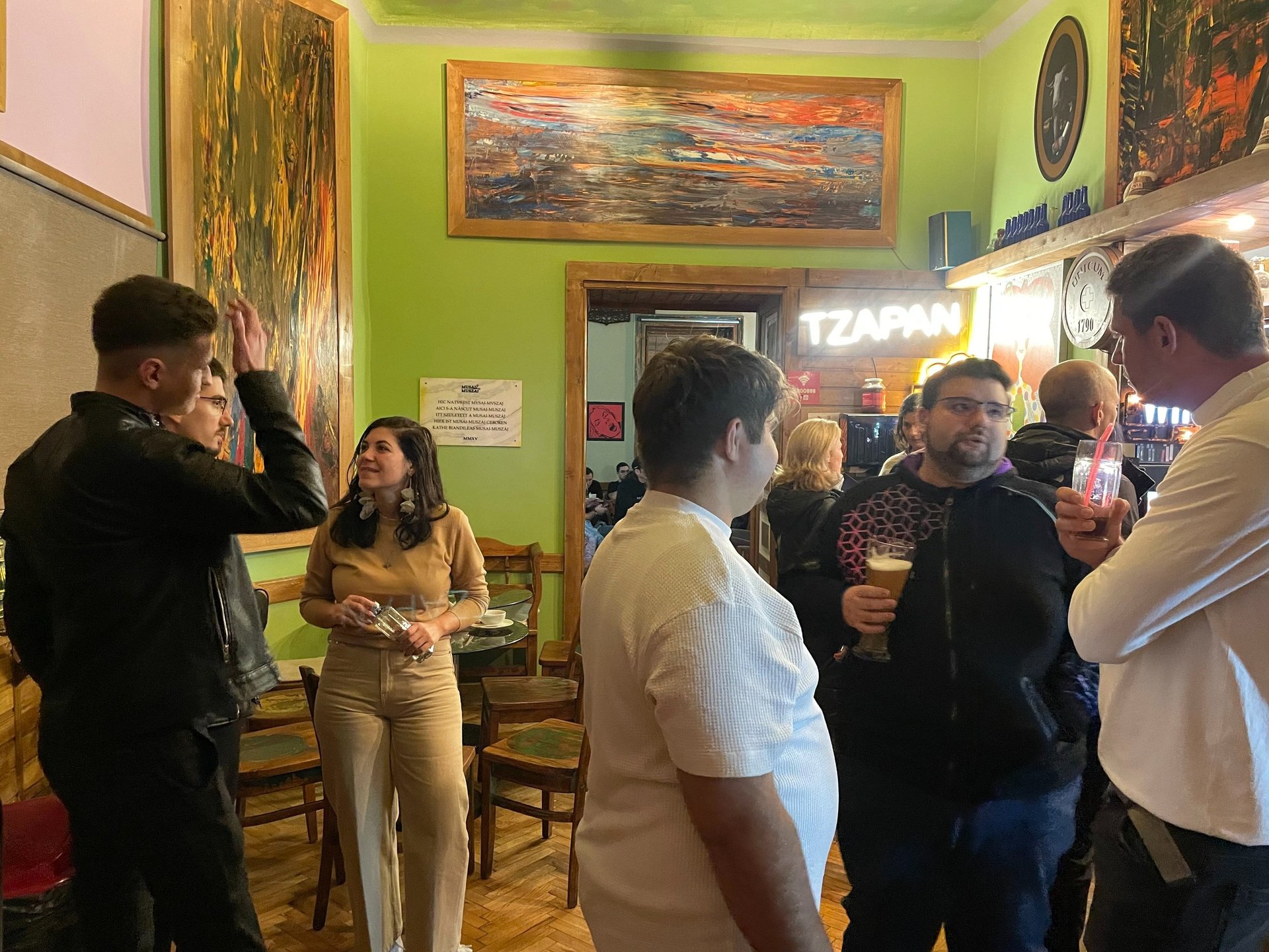 close-up people networking