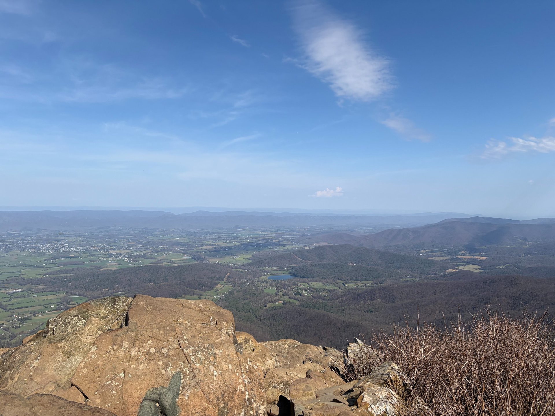 overlook at Shenandoah National Park