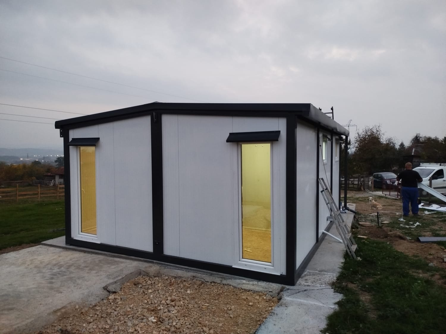 Kontejneri za stanovanje sa kosim krovom Valjevo 30 m2