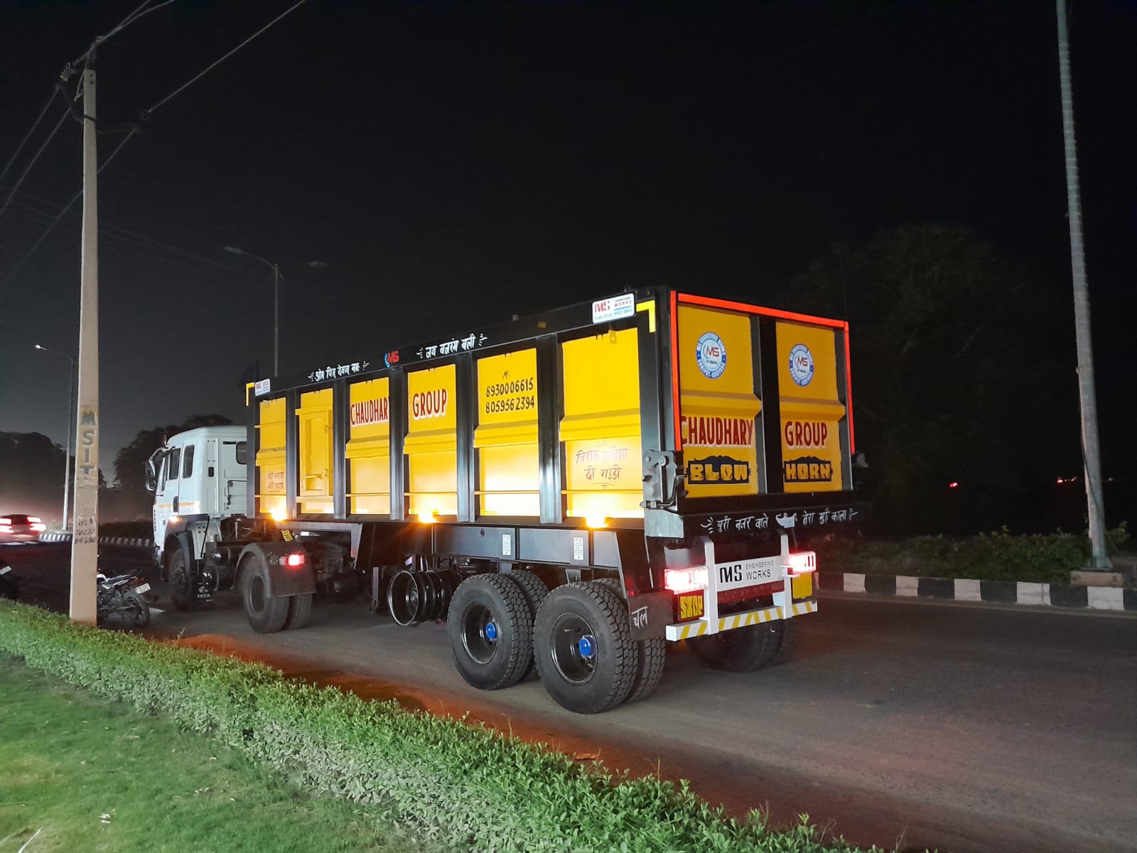 Heavy-duty Tip Trailer with reinforced chassis and tipping mechanism by MS Engineering Works – ideal